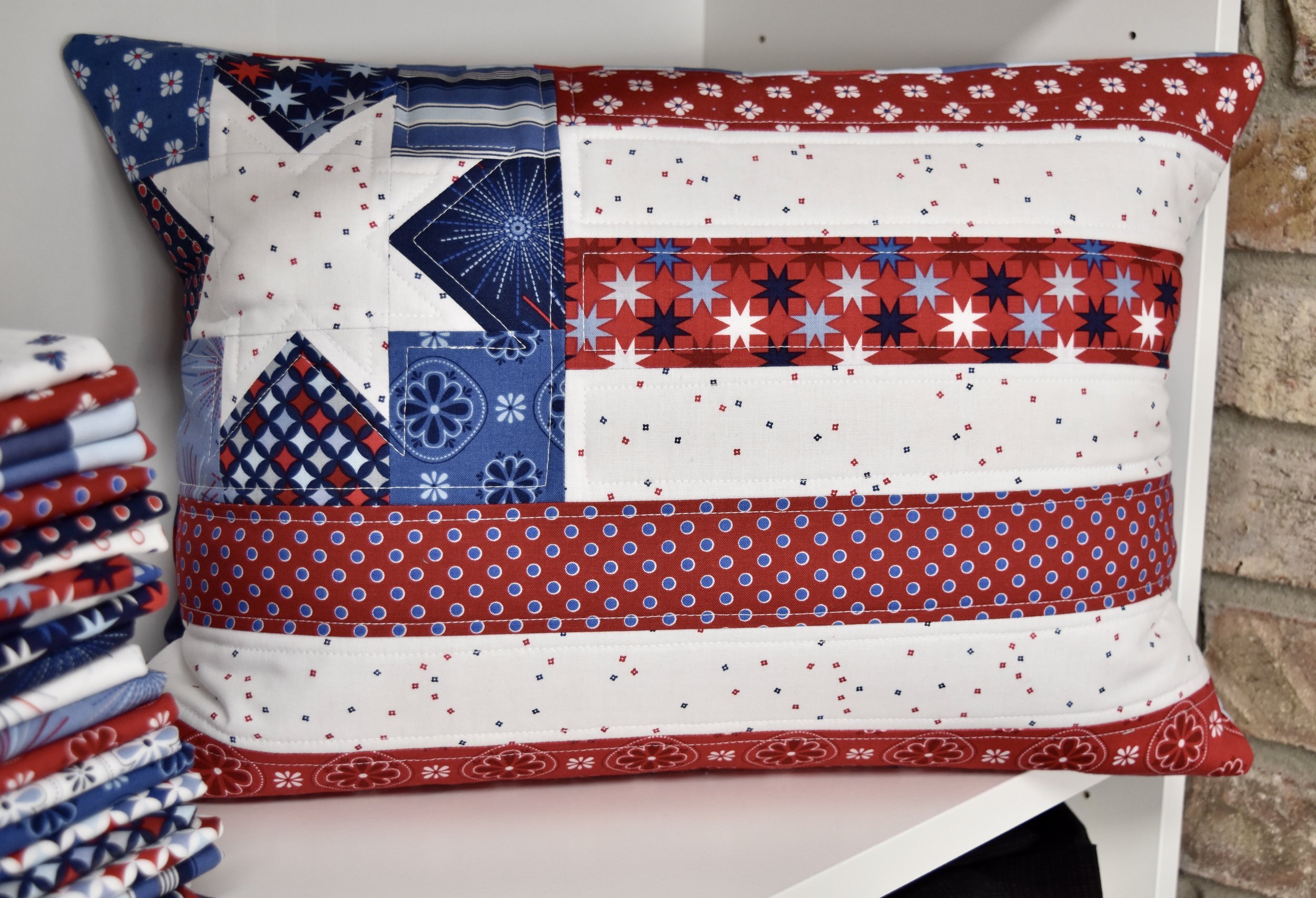 Red White & Blue Stars / 4th of July / Pillow Cover / Holiday Pillow / –  Pillows4Everyone