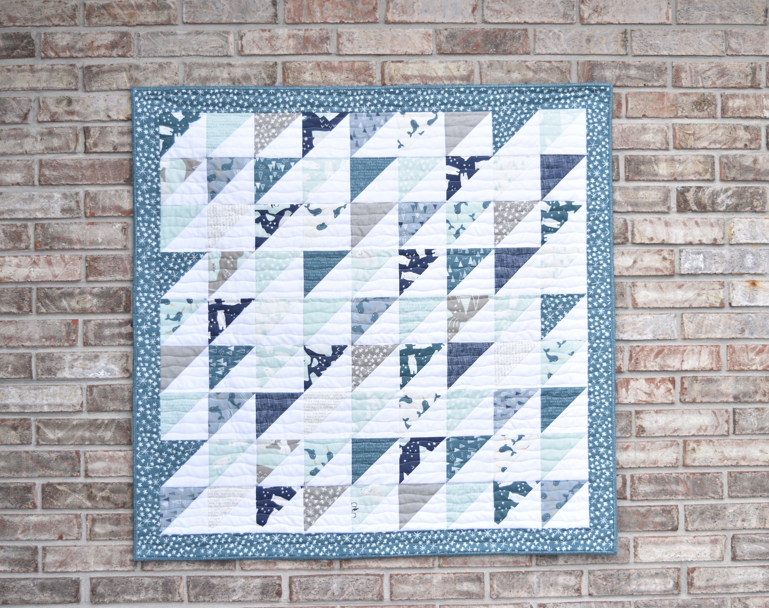 Beginner Patchwork Baby Quilt Pattern Using 5” Squares - Tutorial