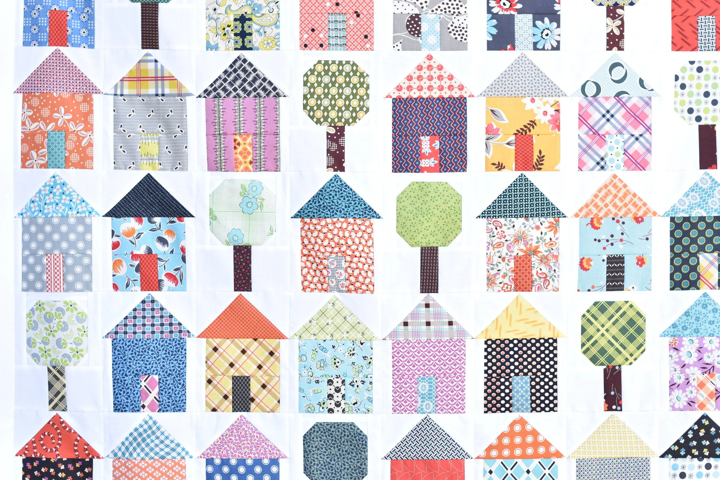 My Town Quilt Blocks {free tutorial!}
