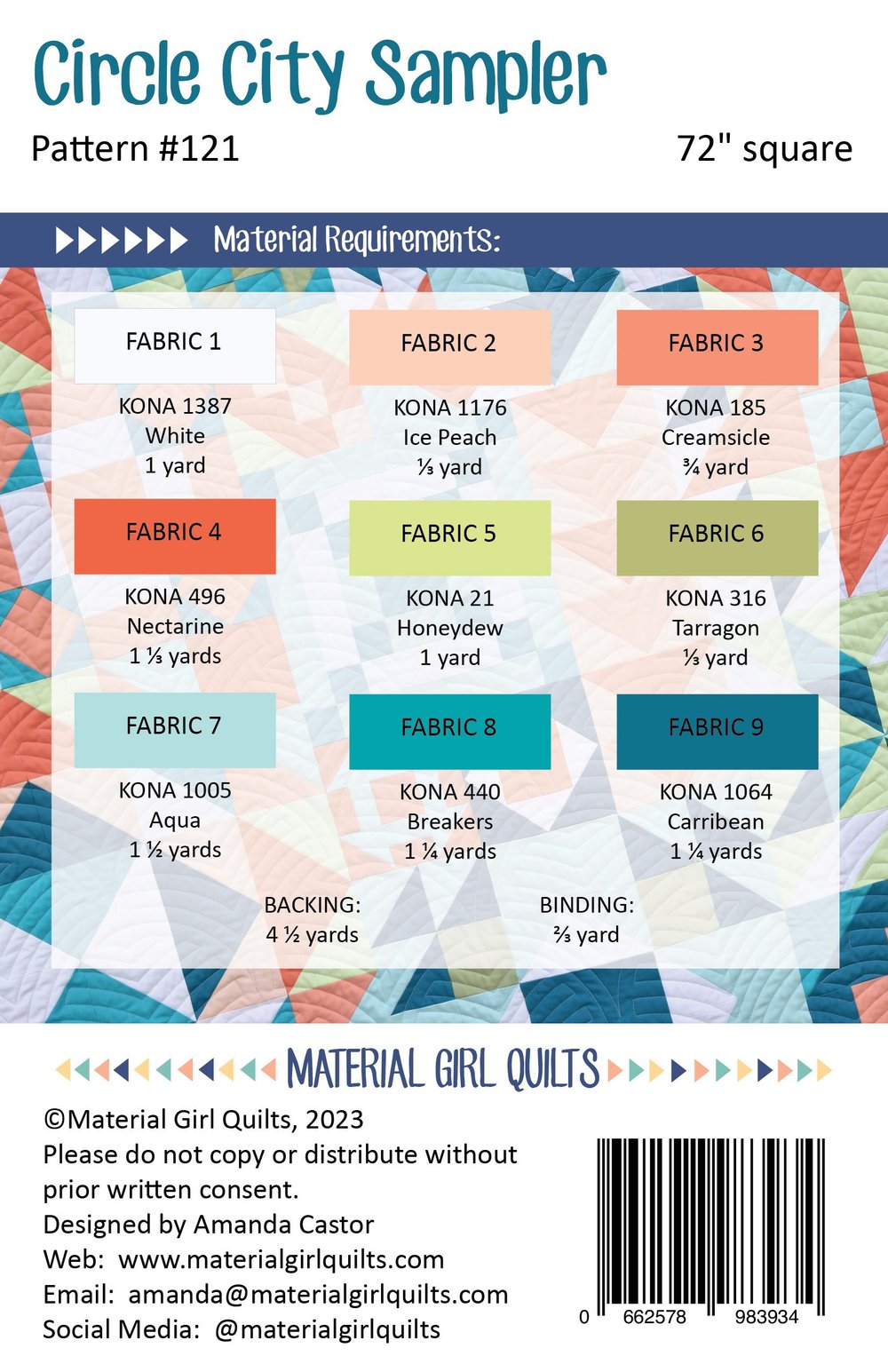 By Annie Patterns – Material Girls Quilt Boutique