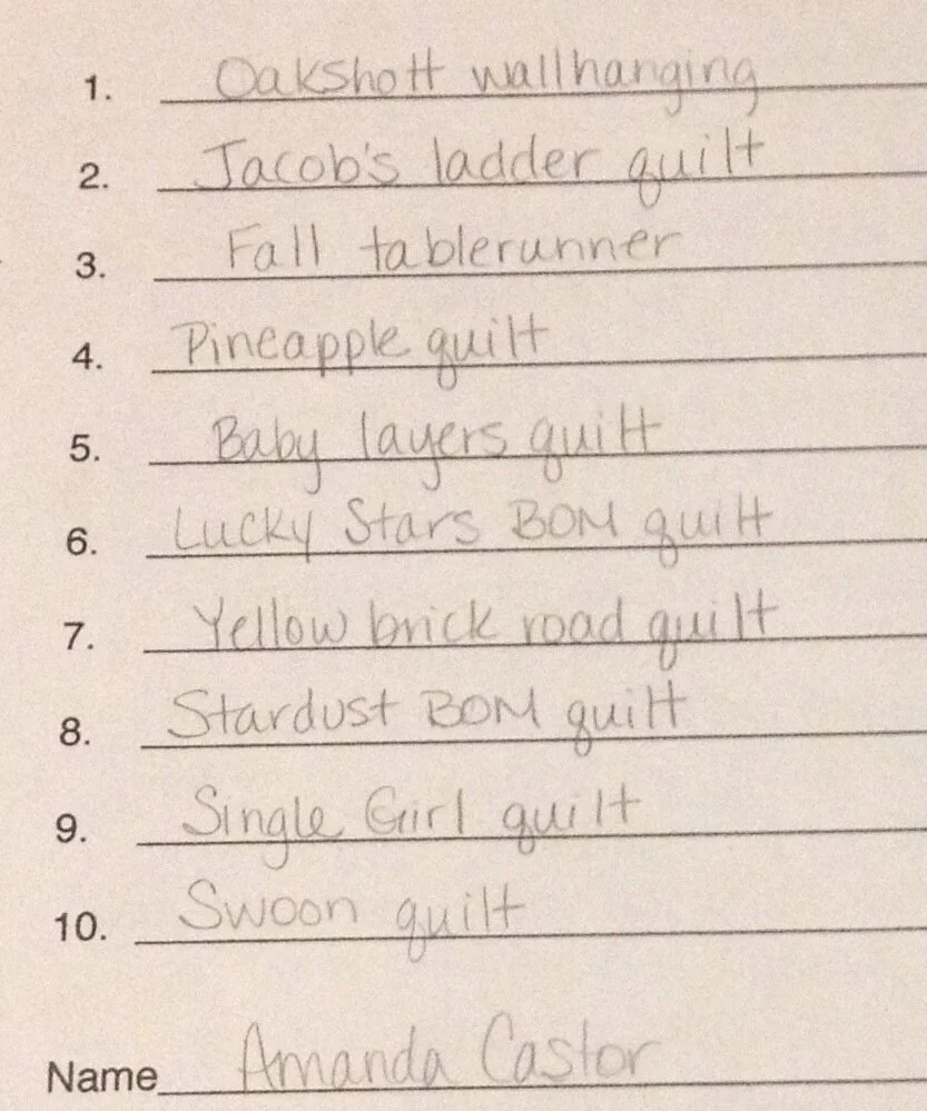 Banish those U.F.O.'s {quilting challenge accepted!}