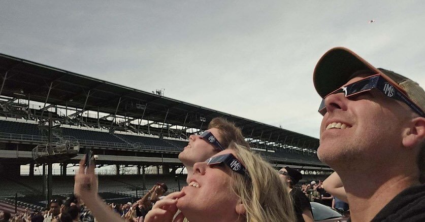 Ya&rsquo;ll today was AMAZING!  How cool to be in the path of totality and experience this with NASA AND 50,000 others at the Indianapolis Motor Speedway. 🌕🌖🌗🌘🌑🌒🌓🌔🌕 A day we won&rsquo;t forget.

@nasa @indianapolismotorspeedway