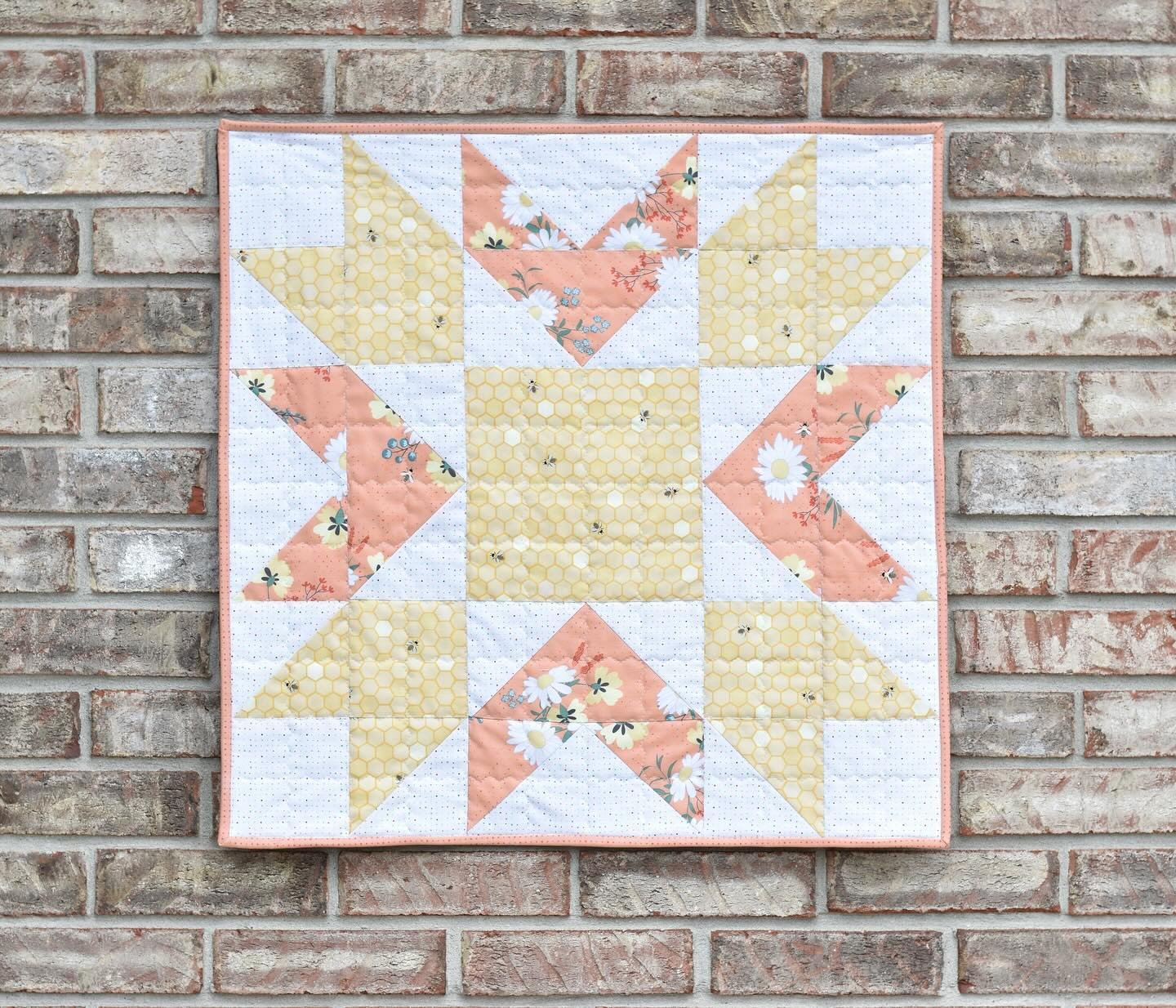 In case you missed it, this month&rsquo;s tutorial is the Star Flower mini quilt.  This 24&rdquo; block looks fantastic alone or make more to create a bigger quilt! (➡️ to see close up image) Head to my blog for all of the details.

Fabric: Sunshine 