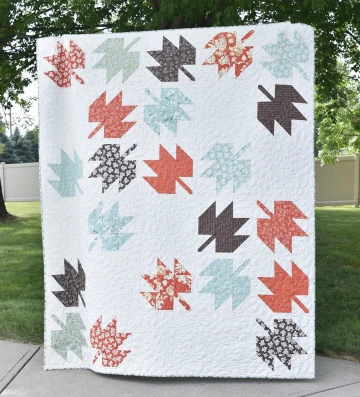 PSA - The Falling Leaves pattern is NOW AVAILABLE in my shop!! This fat quarter friendly pattern is the perfect project to add to your fall decor.⁠
⁠
Comment SHOP and I'll send you a link.