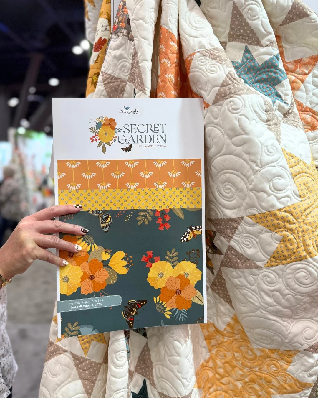 I have a new fabric collection coming out this year!! It ships this August and is available for shops to preorder now from @rileyblakedesigns!⁠
⁠
Check out the storyboard for Secret Garden and if you love my collections please share it with your loca