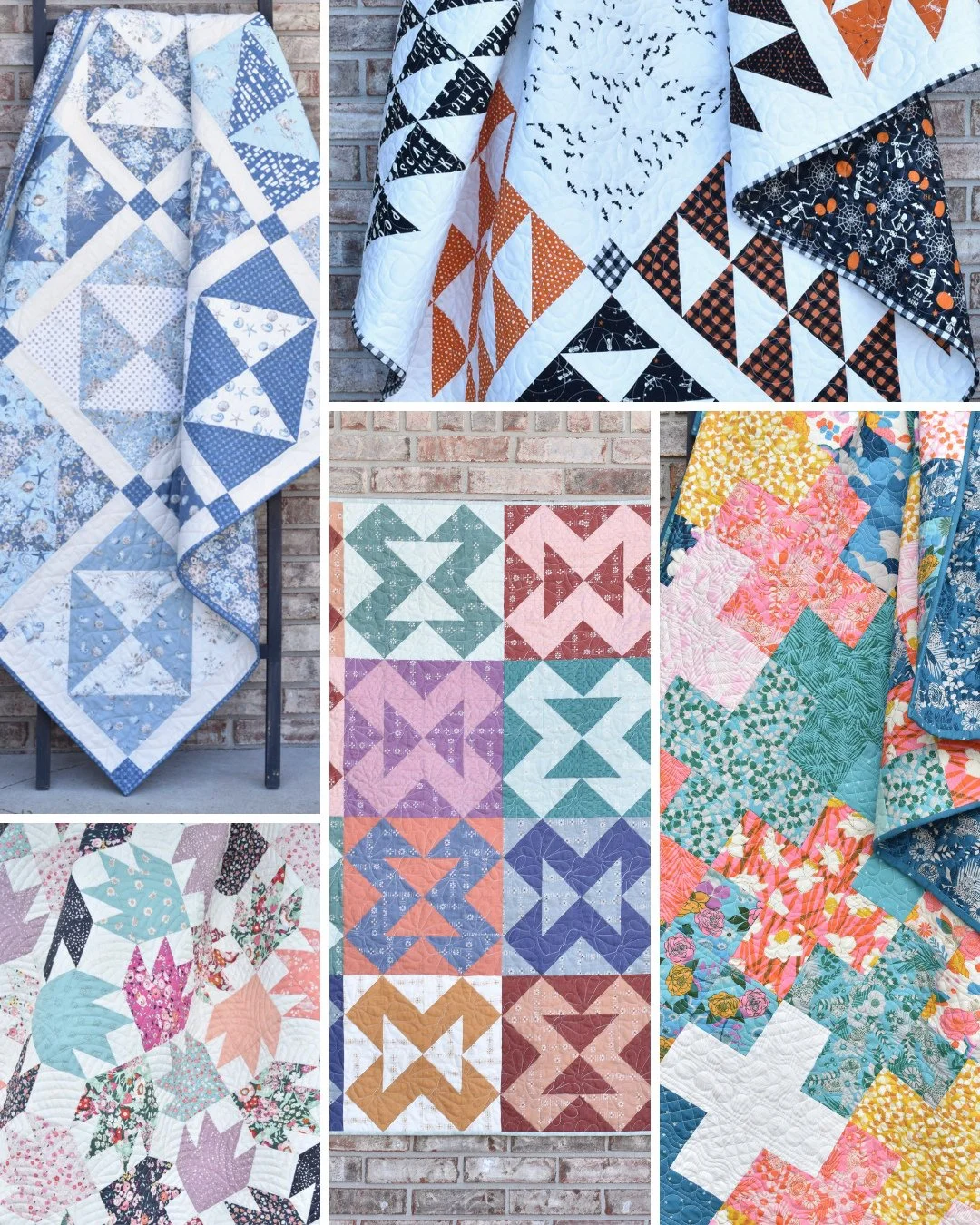A little roundup of cute quilts that are:⁠
✅ free tutorials⁠
✅ FQ friendly⁠
✅ Beginner friendly⁠
⁠
Happy Tuesday! I hope your week is off to a good start 💙 Find all of these tutorials on my blog!