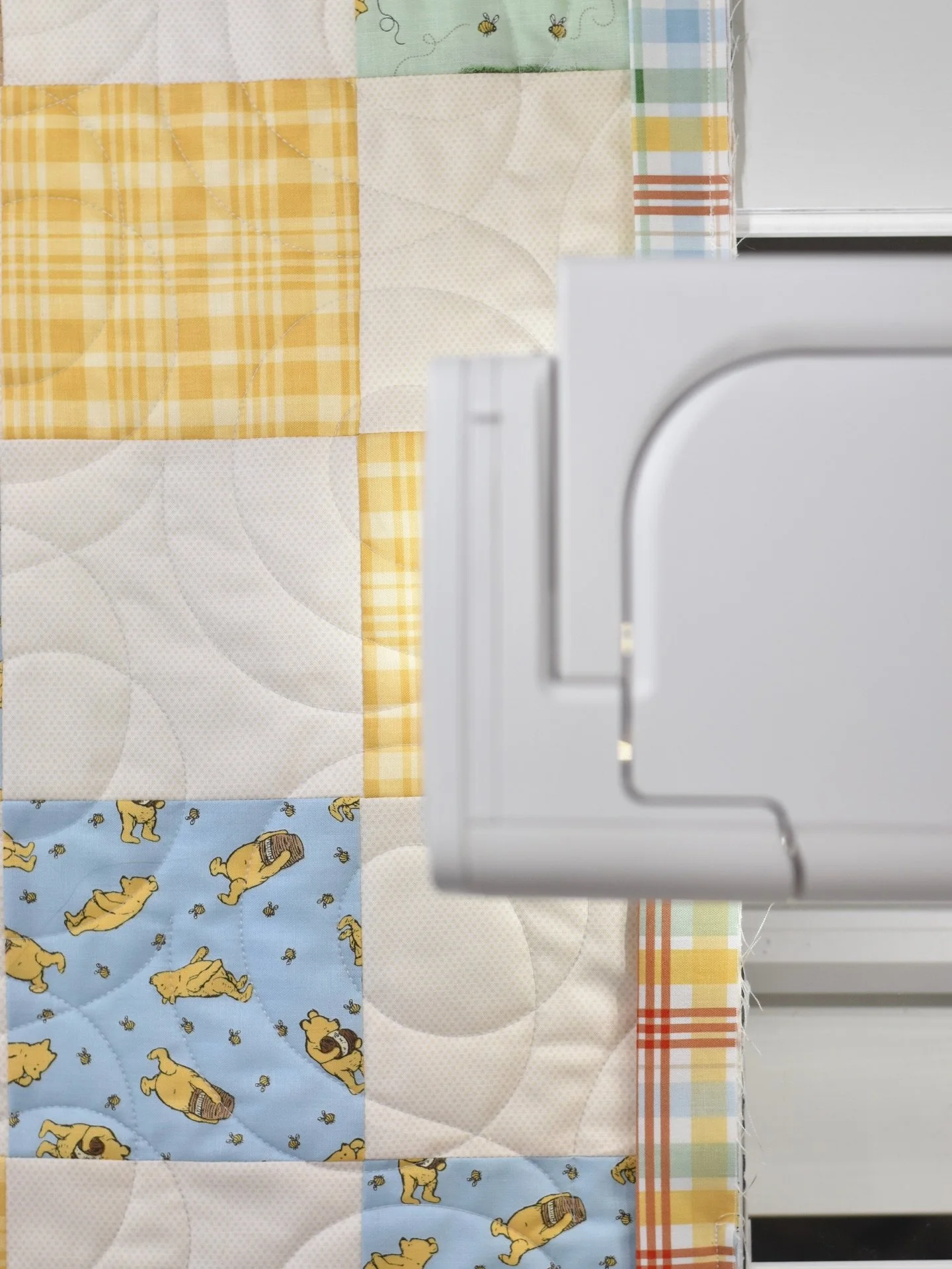 A little sneak peek 👀 at what&rsquo;s coming next week 🥰 I adore Winnie The Pooh 🍯 

Fabric by @rileyblakedesigns available in stores now!