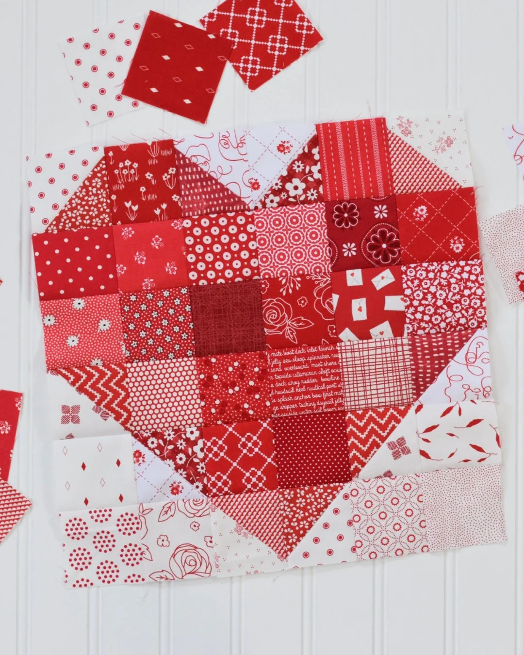Happy Valentines Day!❤️⁠
⁠
If you're looking for a quick and easy scrap buster Valentines sewing project I've got you covered!⁠
⁠
The Scrappy Heart Block tutorial in on my website! Link in bio 🪡