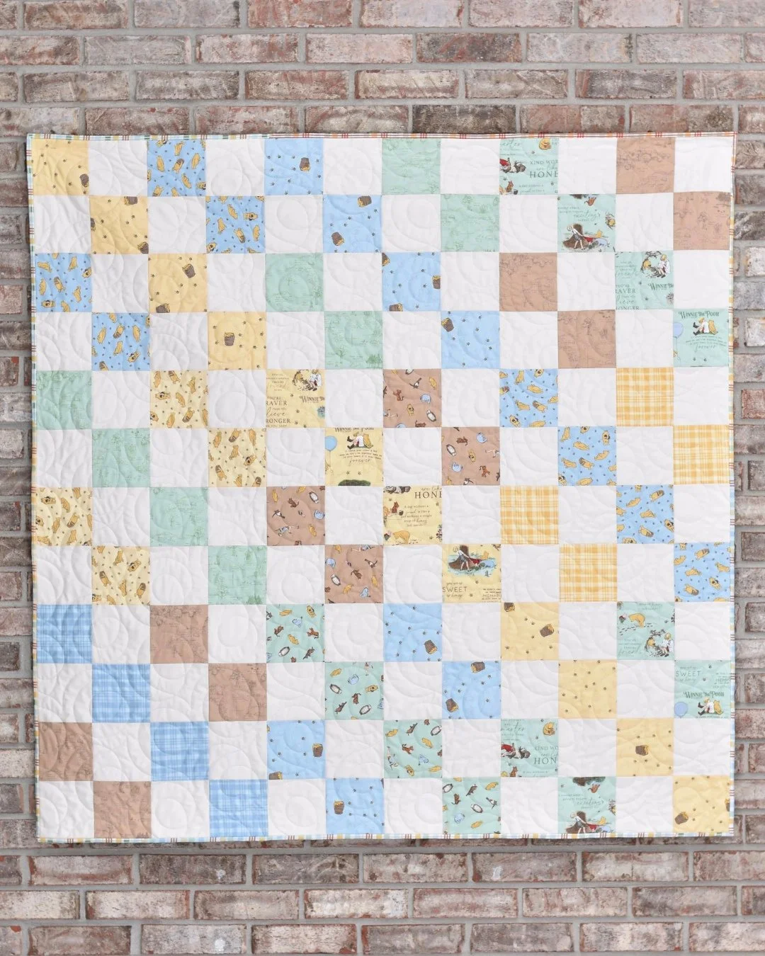 In case you missed it... the Honey Cakes tutorial is new on the blog and it gets cuter every single time I look at it. Swipe to zoom and see these fabrics up close! I love Winnie the Pooh and this collection is perfect.⁠
⁠
Find this tutorial on the b