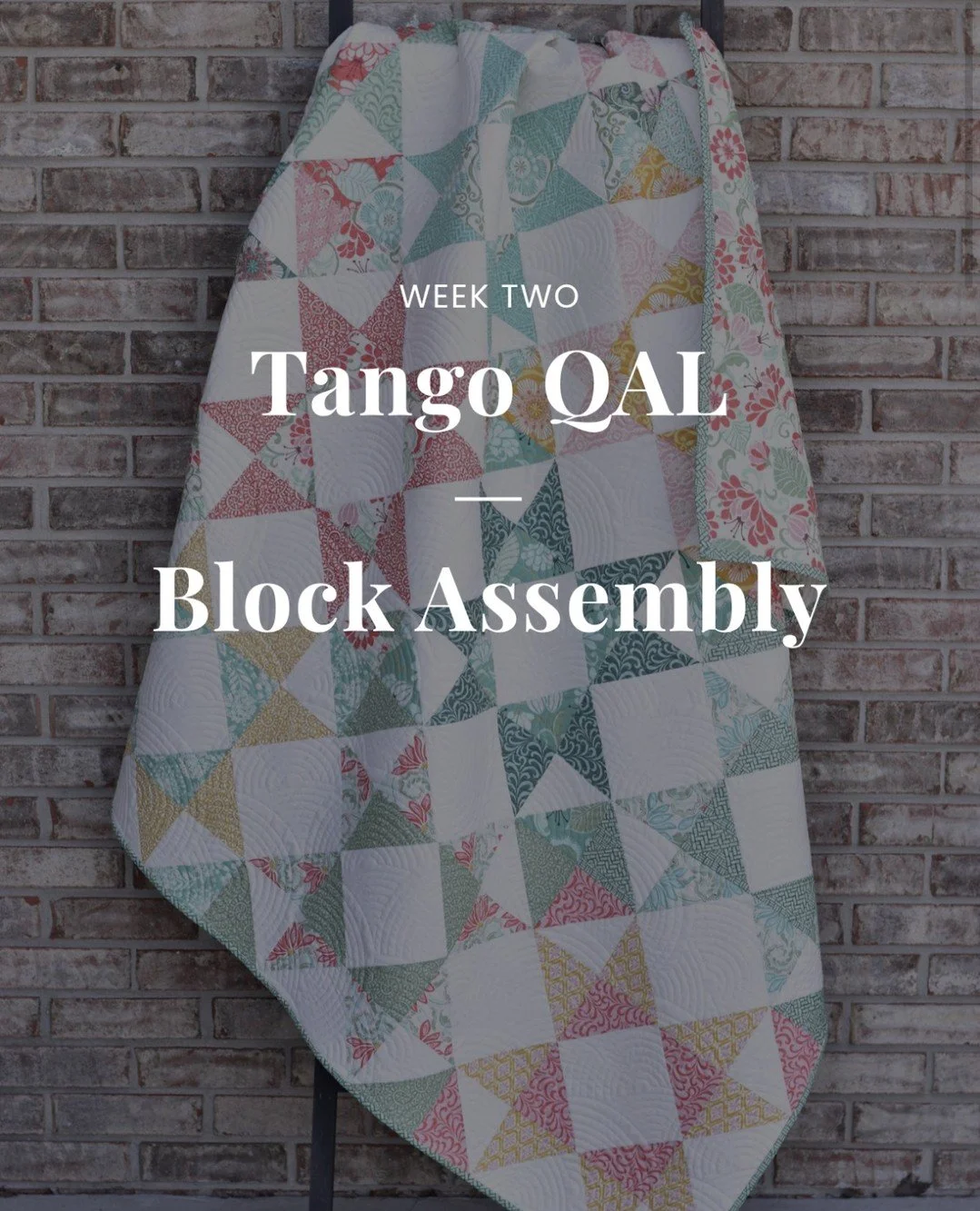 Woo Hoo - Week two of the Tango Quilt Along is here!!!⁠
⁠
Check your email because this week we'll all of those half square triangles you made last week into quilt blocks!  If you are participating, make sure you share a photo of your progress this w