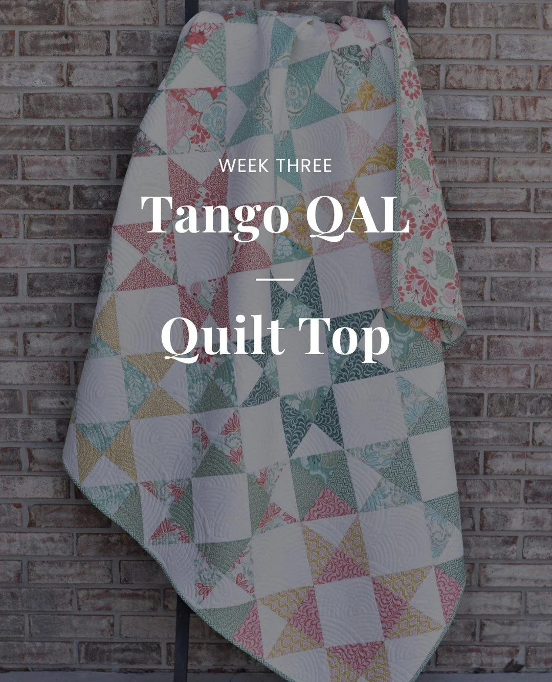 Yay - Week three of the Tango Quilt Along is here!!!⁠
⁠
Check your email because this week we're piecing our blocks into a quilt top.  If you are participating, make sure you share a photo of your progress this week and tag me for a chance to win pri