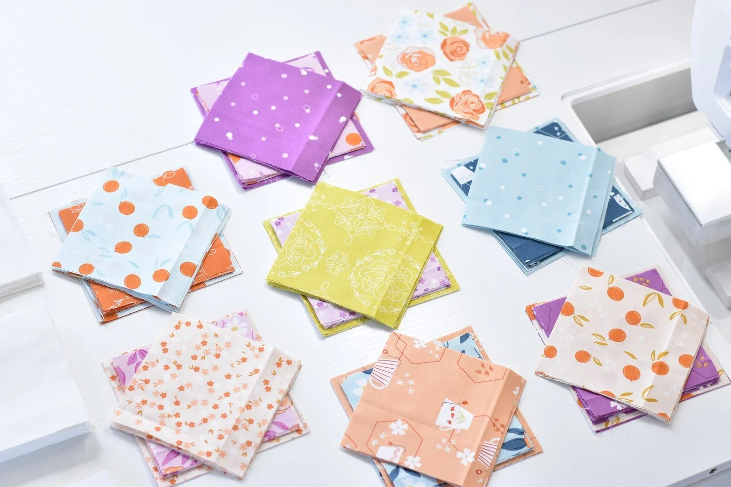 Playing with these beauties today 🤩 This beautiful fabric designed by my friend Fran of @cottonandjoy is called Homage and is available in quilt shops now.⁠
⁠
Grab yourself a fat quarter bundle if you love it as much as I do!  I'll be sharing a new 