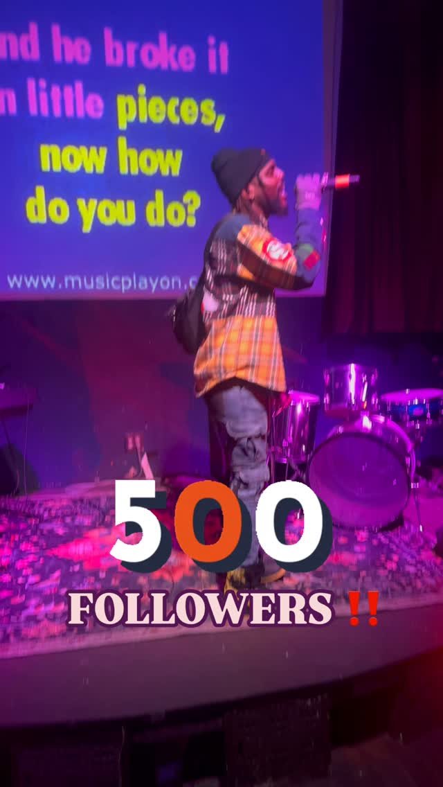 WE HIT 500 FOLLOWS!! 🥹
I’m Truly Grateful & Appreciative of the love and support! It confirms TO ME, I’m doing exactly what I was PUT ON THIS EARTH TO DO, and that’s ENTERTAIN!
In Celebration of this milestone and your suppor