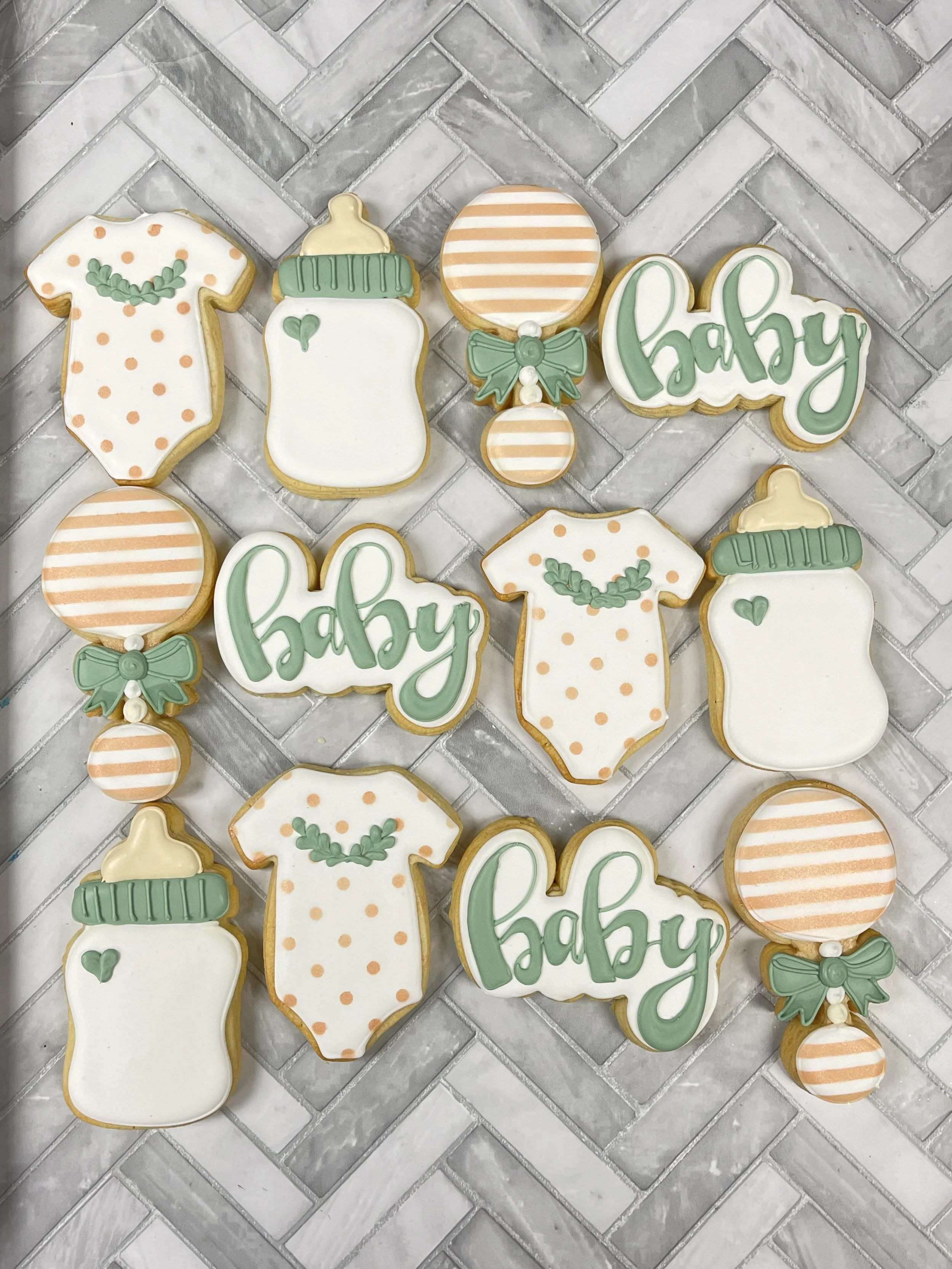 Light Green Baby Shower Cookies .jpeg