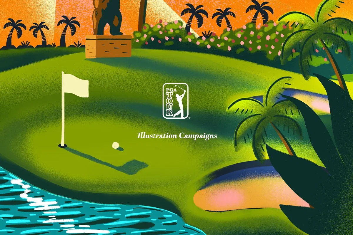 PGA TOUR Illustration Campaigns