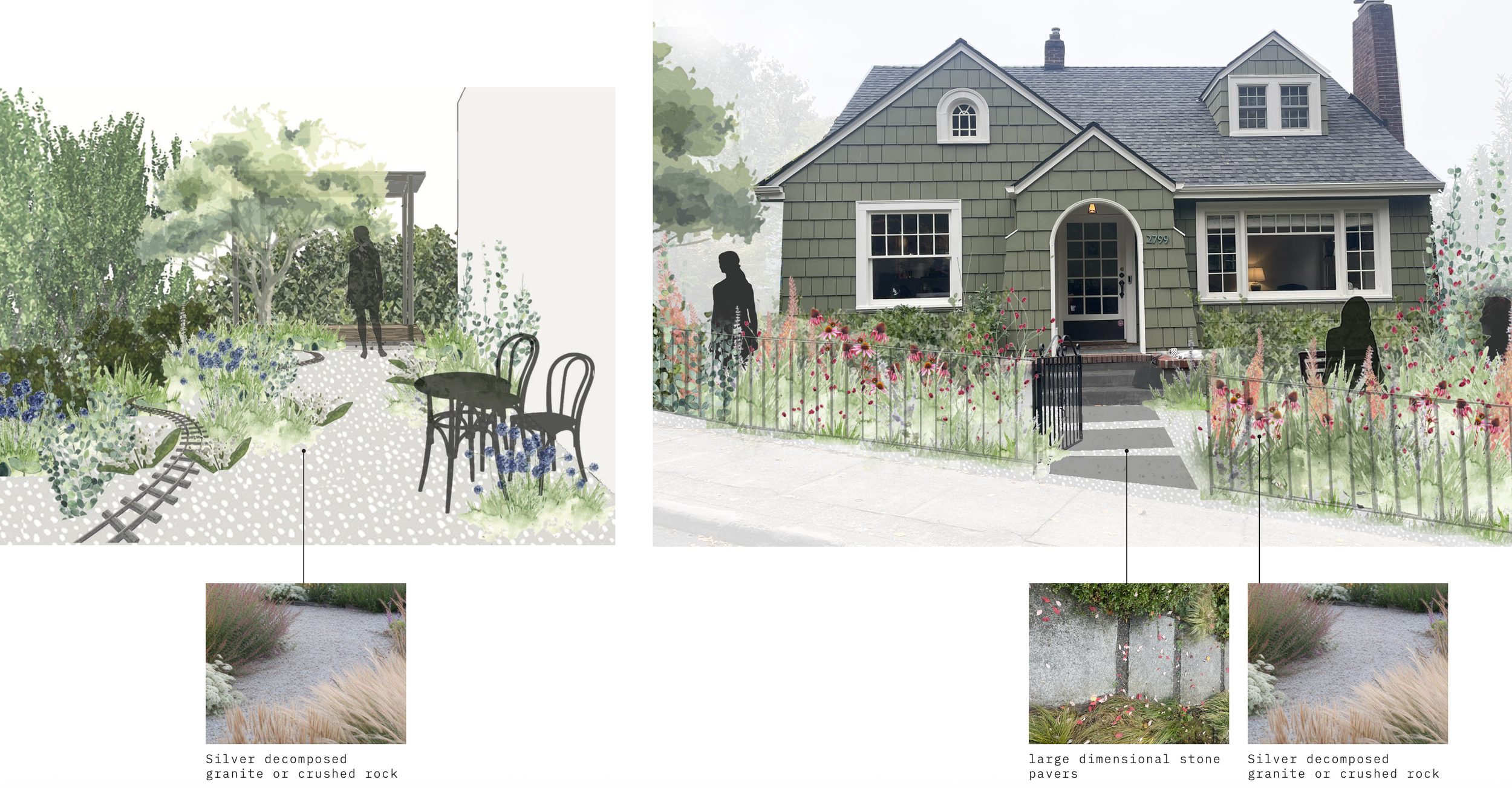 front yard landscape design gravel drought tolerant.png