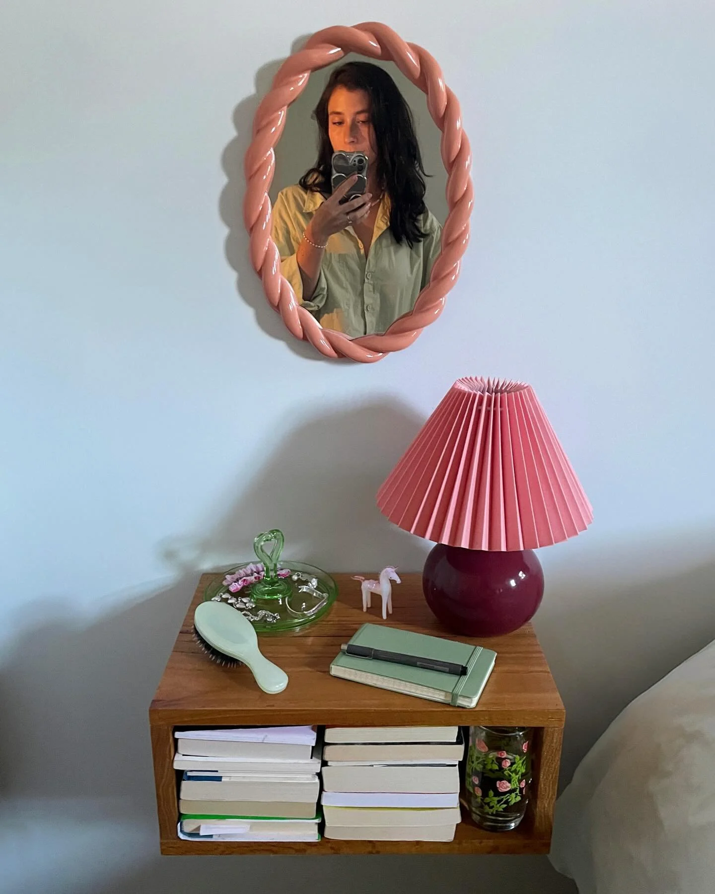 &ldquo;What&rsquo;s On Your Nightstand?🌙 🛏️💧🐑📚 Delighted to be part of @thankyou_ok&rsquo;s newsletter today. I love her twist on the &lsquo;what&rsquo;s in my bag&rsquo; features and how the photos feel like little portraits of their contributo