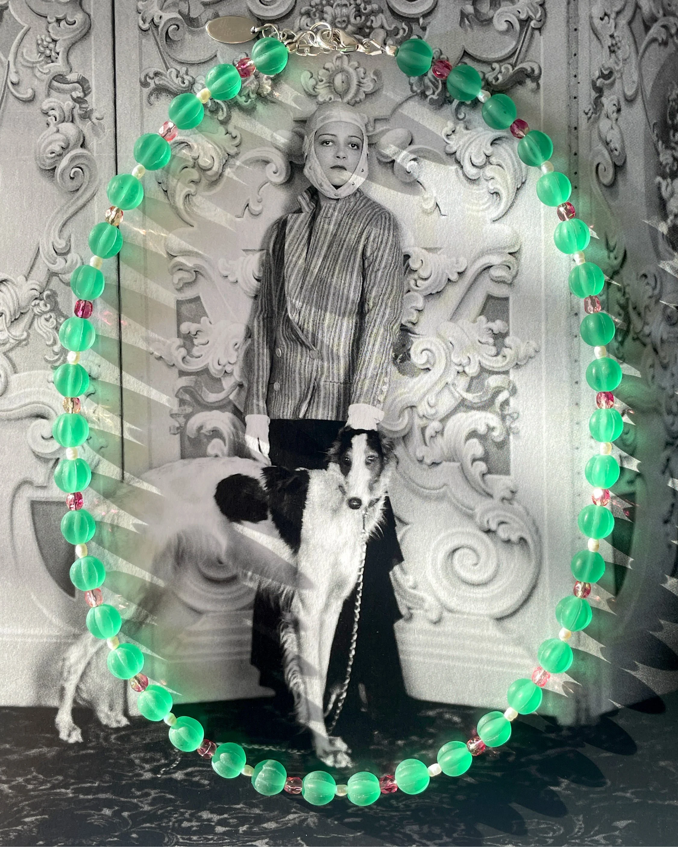 Frosty Emerald Green Necklace I