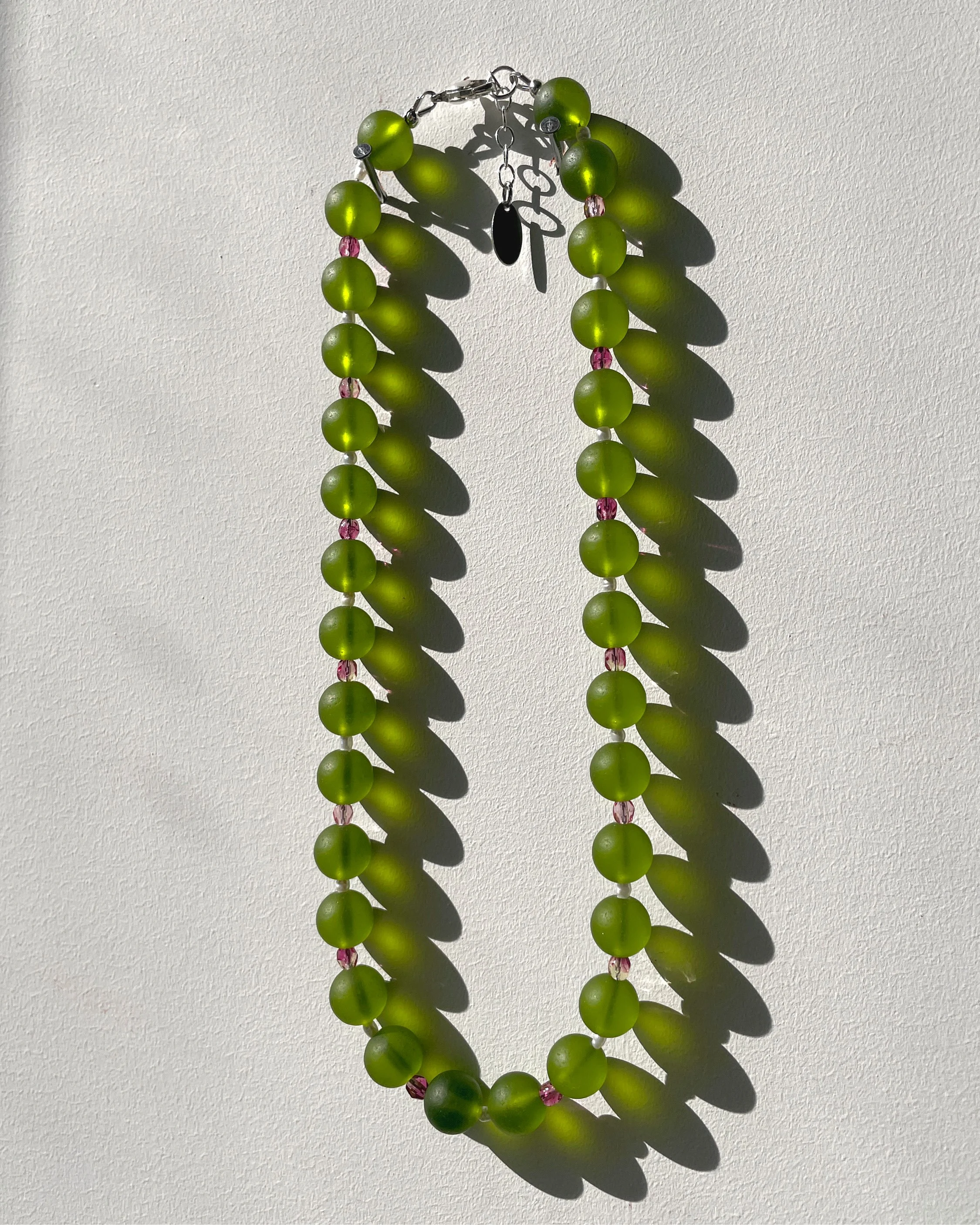 Frosty Spring Green Necklace I