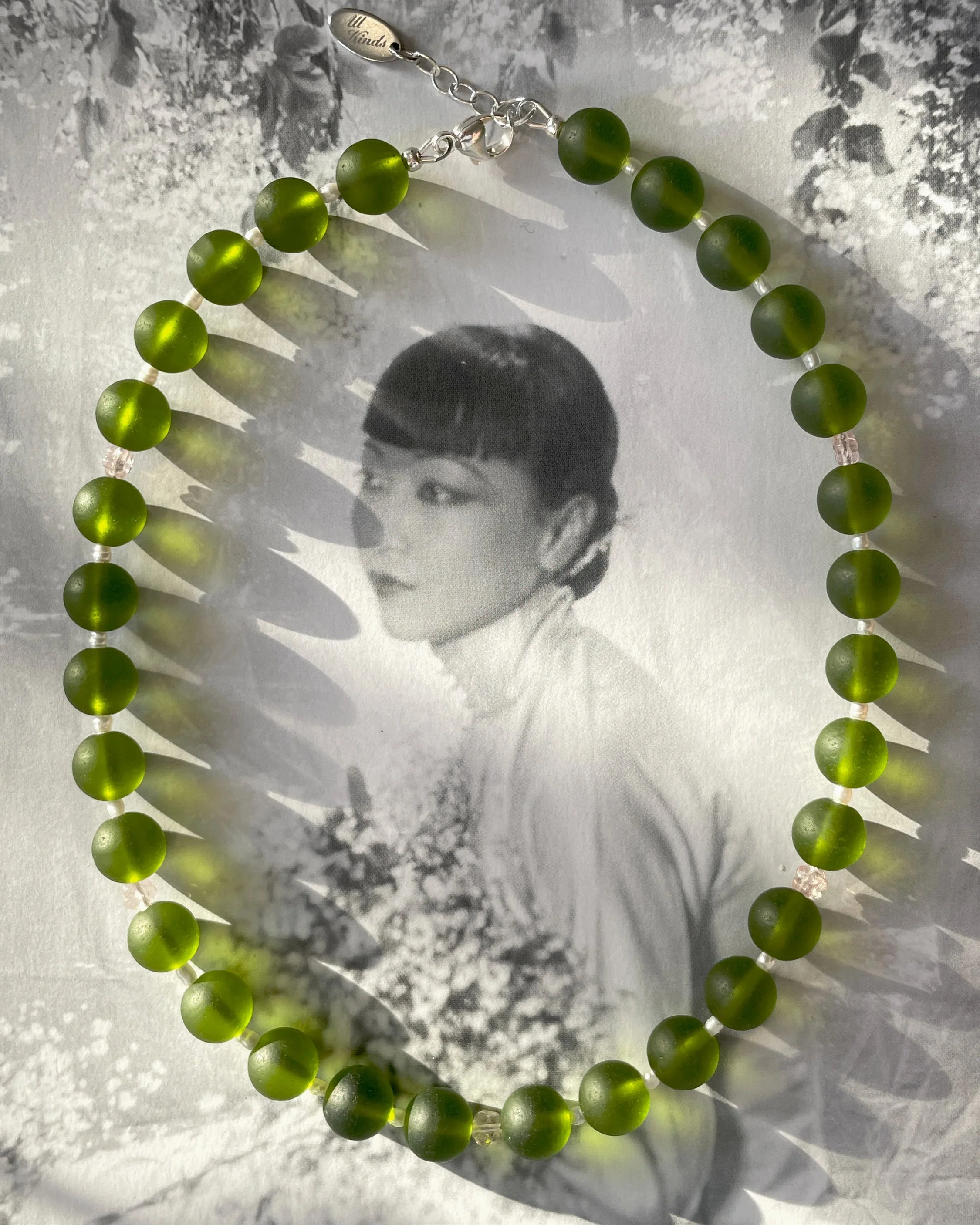 Frosty Spring Green Necklace II