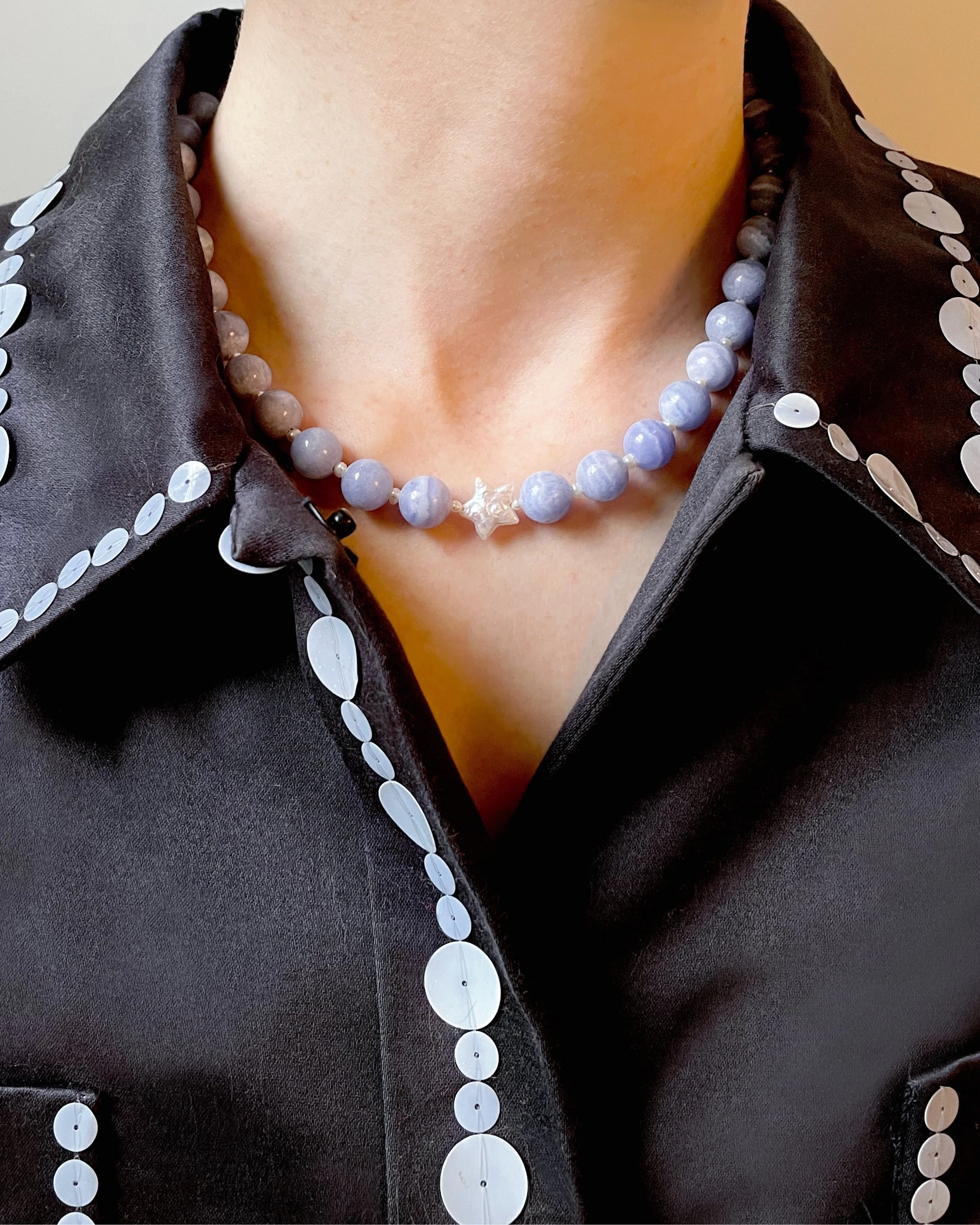 Lone Star Necklace, Periwinkle