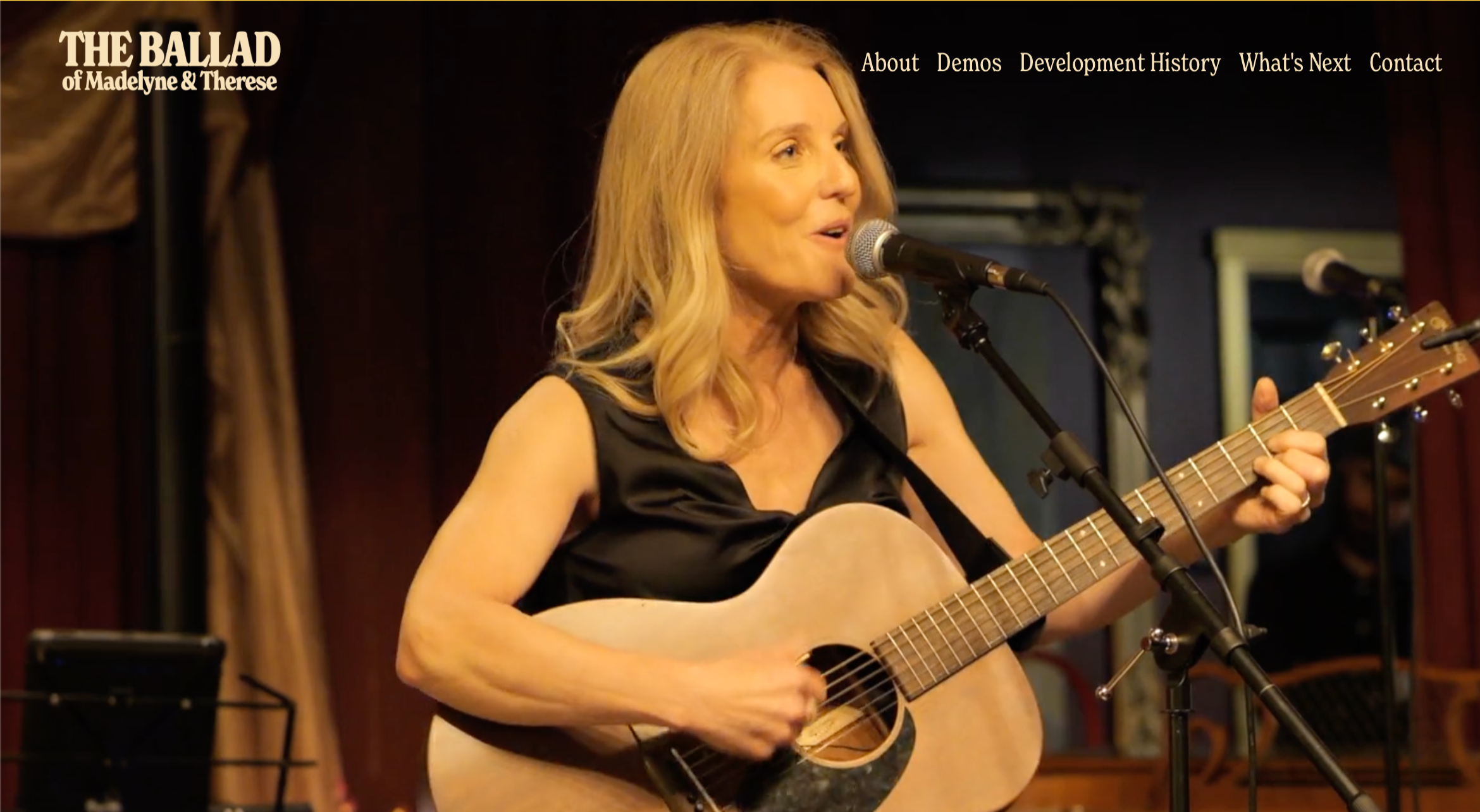 Website for THE BALLAD OF MADELYNE & THERESE, a new song cycle by musician Rachel Garlin.
