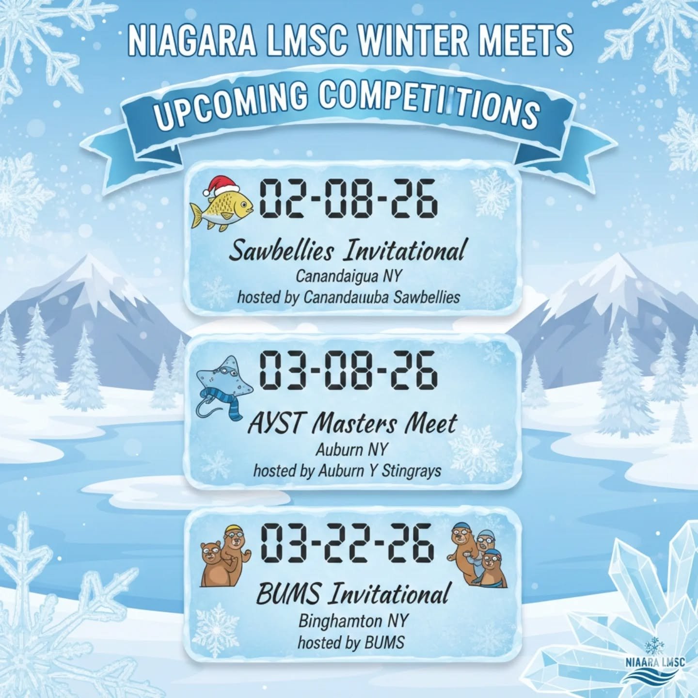 There's Snow place like the pool! ❄️ Dive into the Niagara LMSC winter season.