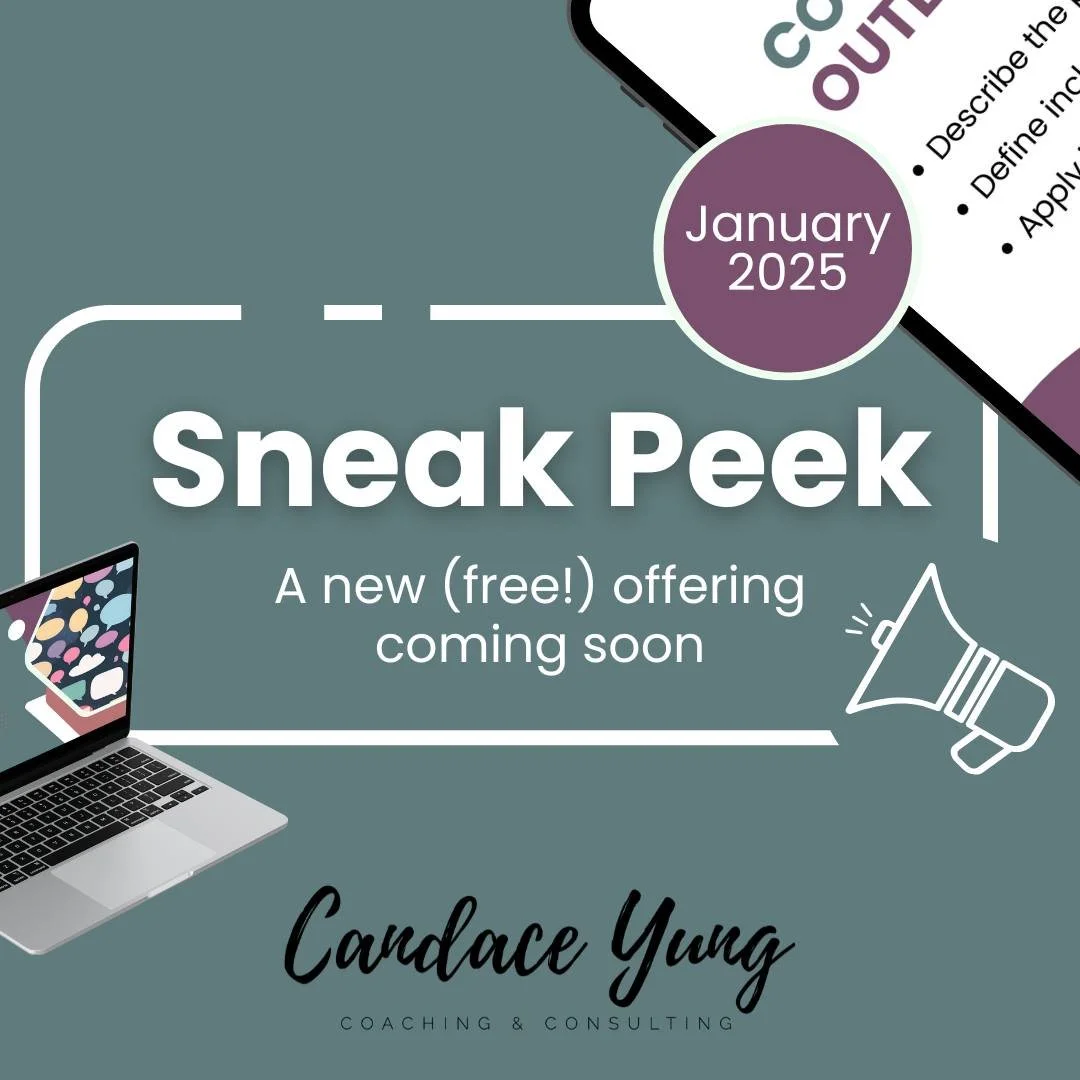 I have been working on something very exciting and I cannot keep it a secret any longer! 😅

My goal was to create learning that was quick, valuable, actionable, and easy to access. Get ready for a ✨free✨ offering in the new year that is going to sup