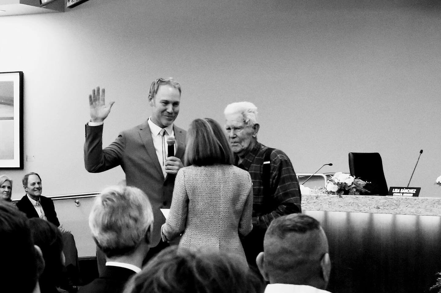 Last night began one of the greatest opportunities of my life. The opportunity to serve the @city_of_boise as a City Council Member. I am so thankful, I am so humbled, and I am so freaking excited!

To get to share this moment with my 97 year old Gra