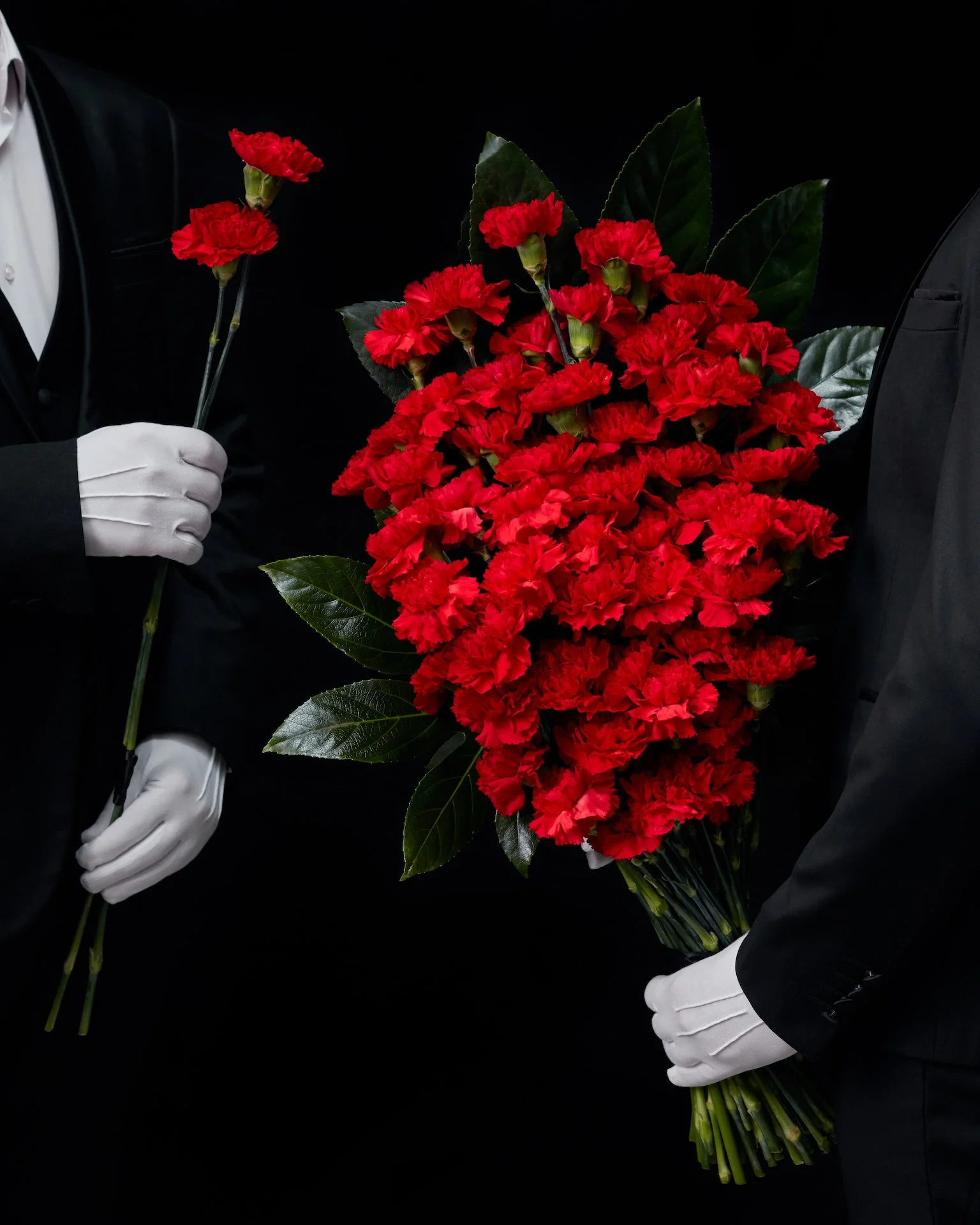 Mourning Bouquet of Carnations