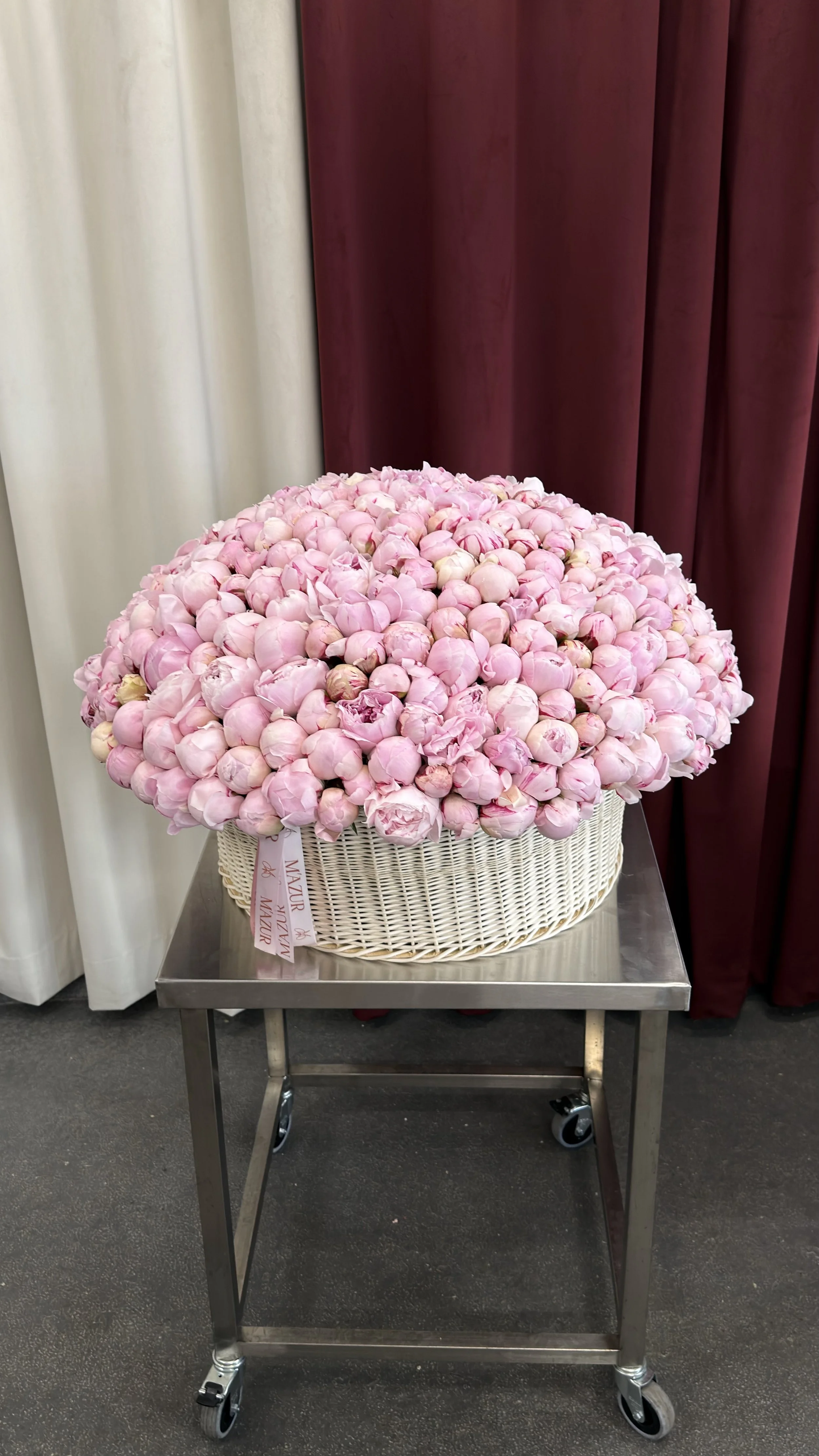 200 Peonies in a Basket