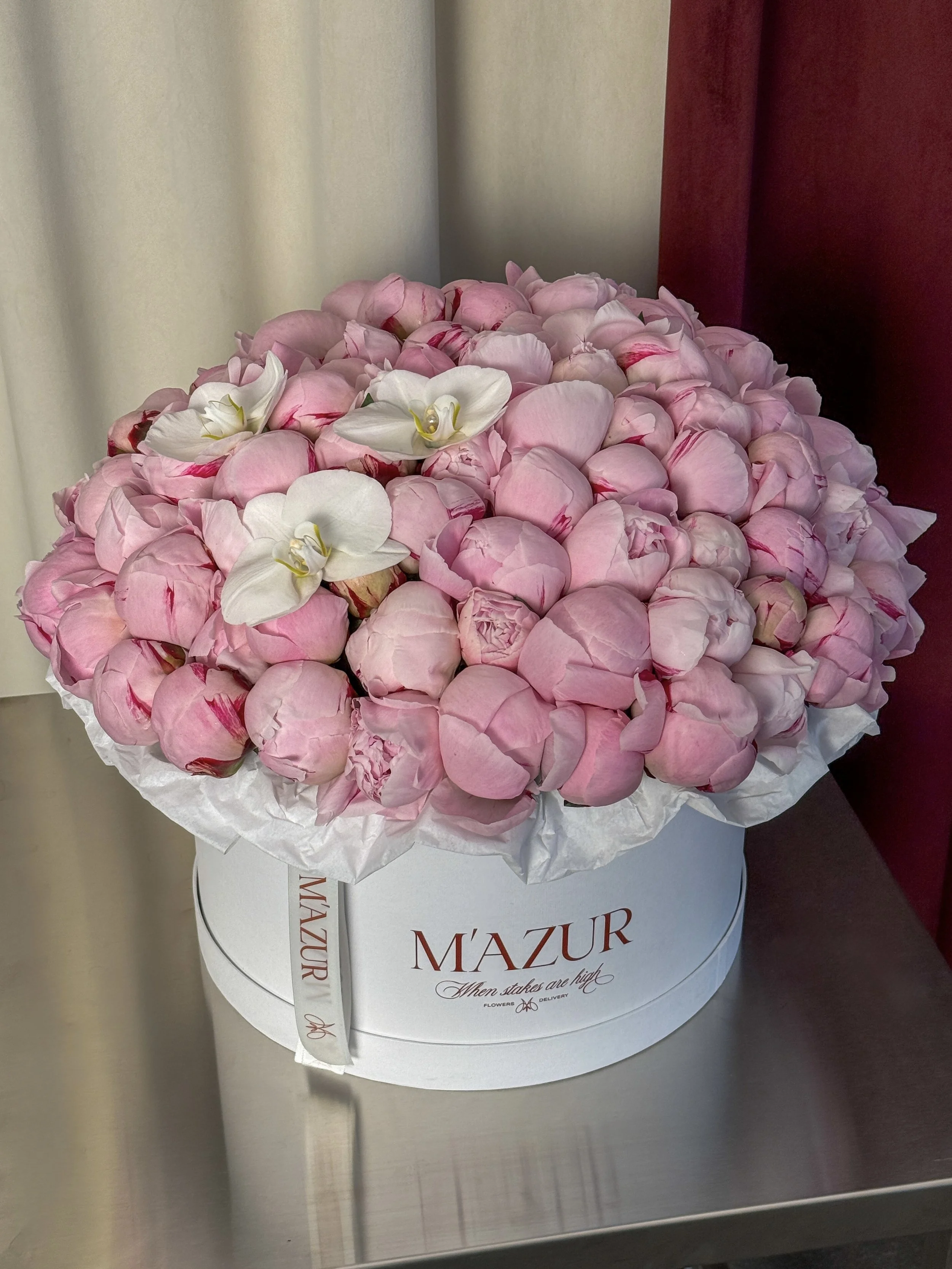 100 Peonies in a box
