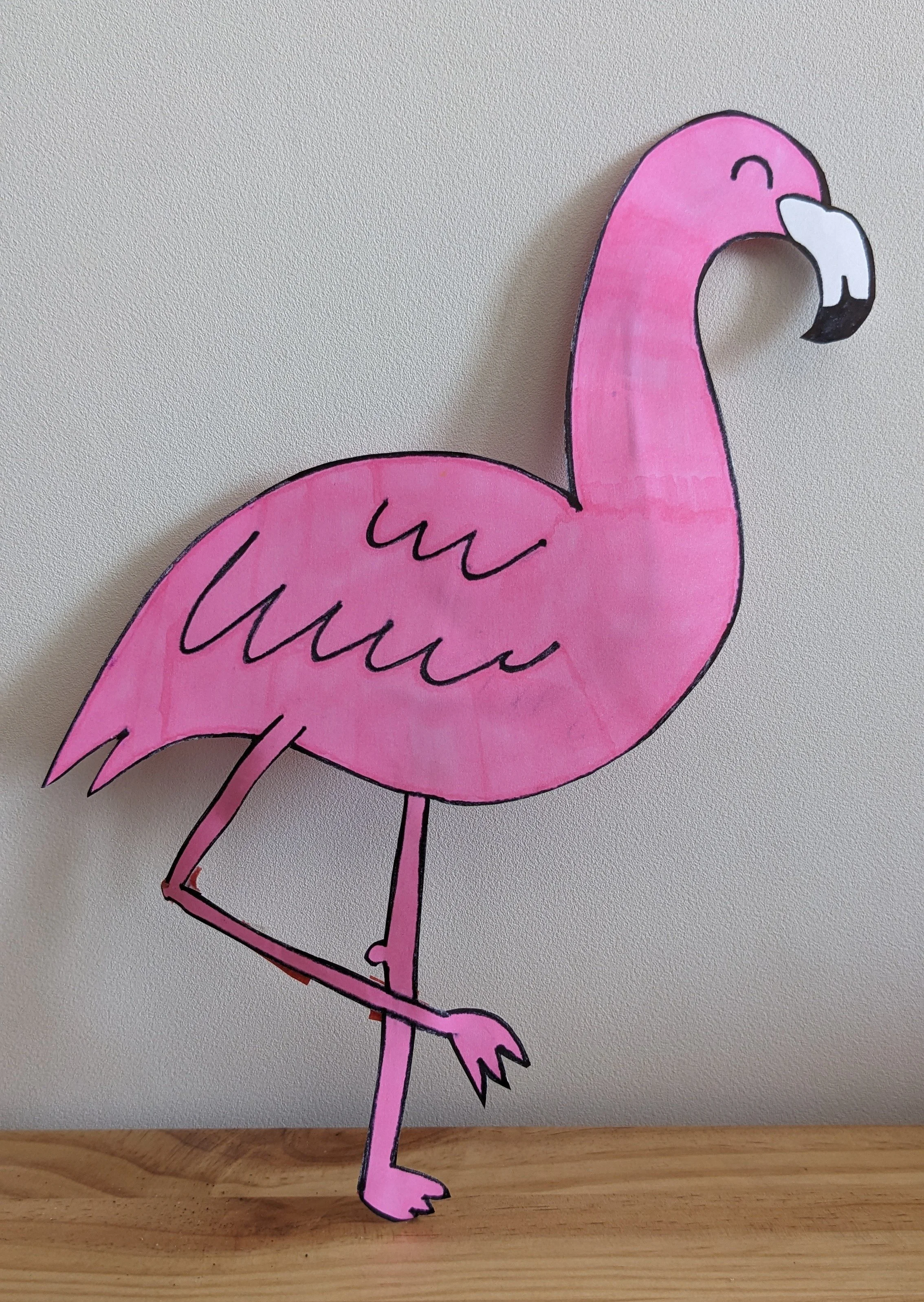 A flamingo