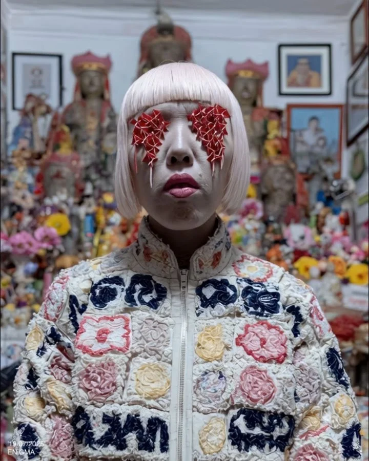 &quot;Her belief is in her medium.&quot;
- 19/07/2025

midjourney v7, topaz rhea &amp; theia
.

,

,

,

,

,

,

,

,

.
#digitalart #aiart #ai #art #artist #aiartcommunity #surrealart #midjourney #abstractart #hyperreal #stablediffusion #generative