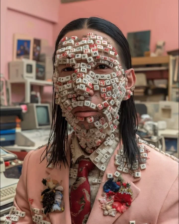 &quot;In my office, they call me the KEYCAPS lancelot.&quot;
- 01/08/2025

ALWAYS CANT CONTAIN MY 'EXCITEMENT'!!!

midjourney v7, topaz rhea &amp; theia
.

,

,

,

,

,

,

,

,

.
#digitalart #aiart #ai #art #artist #aiartcommunity #surrealart #mid