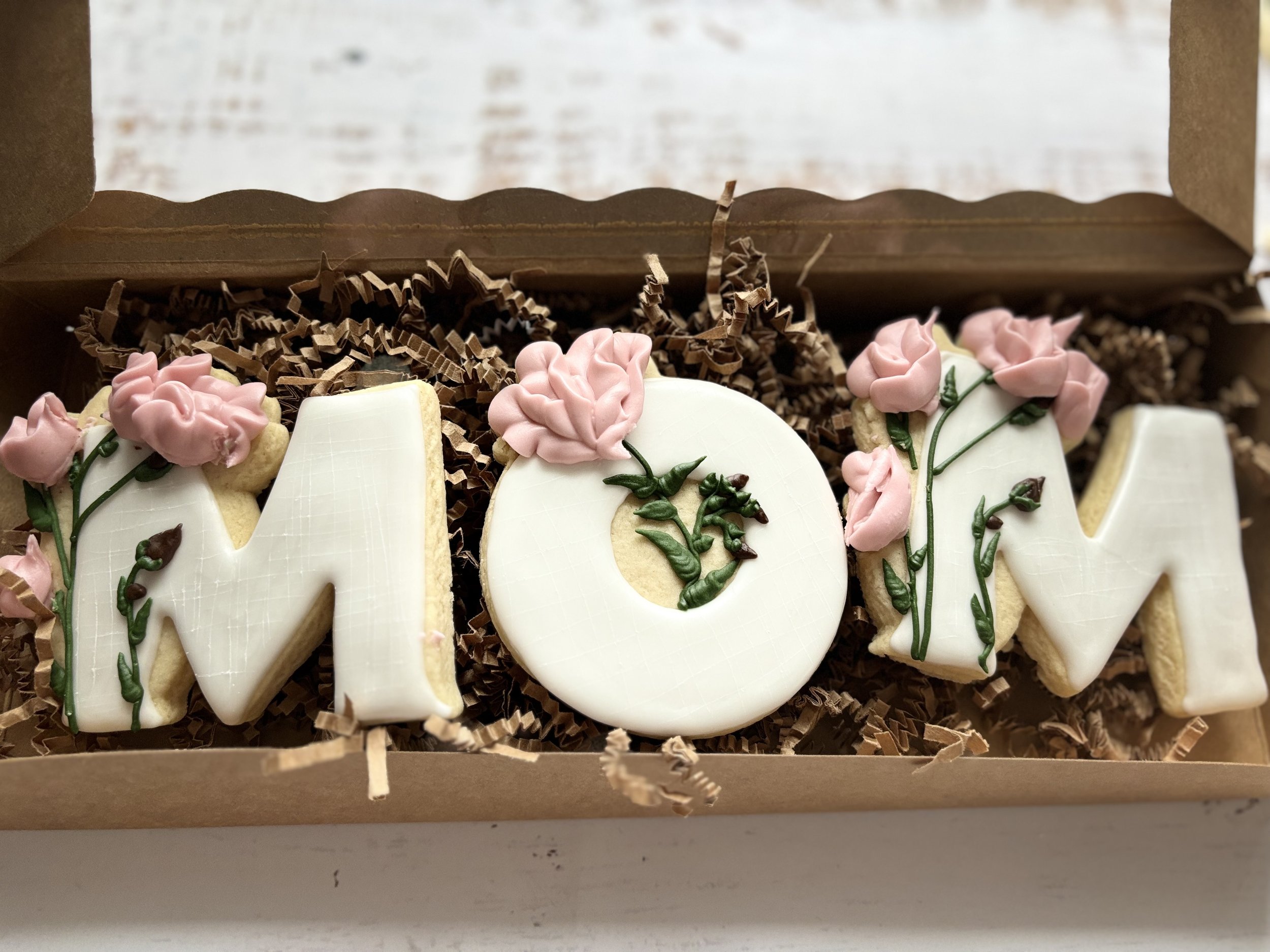 Mom Floral Cookie Gift Box