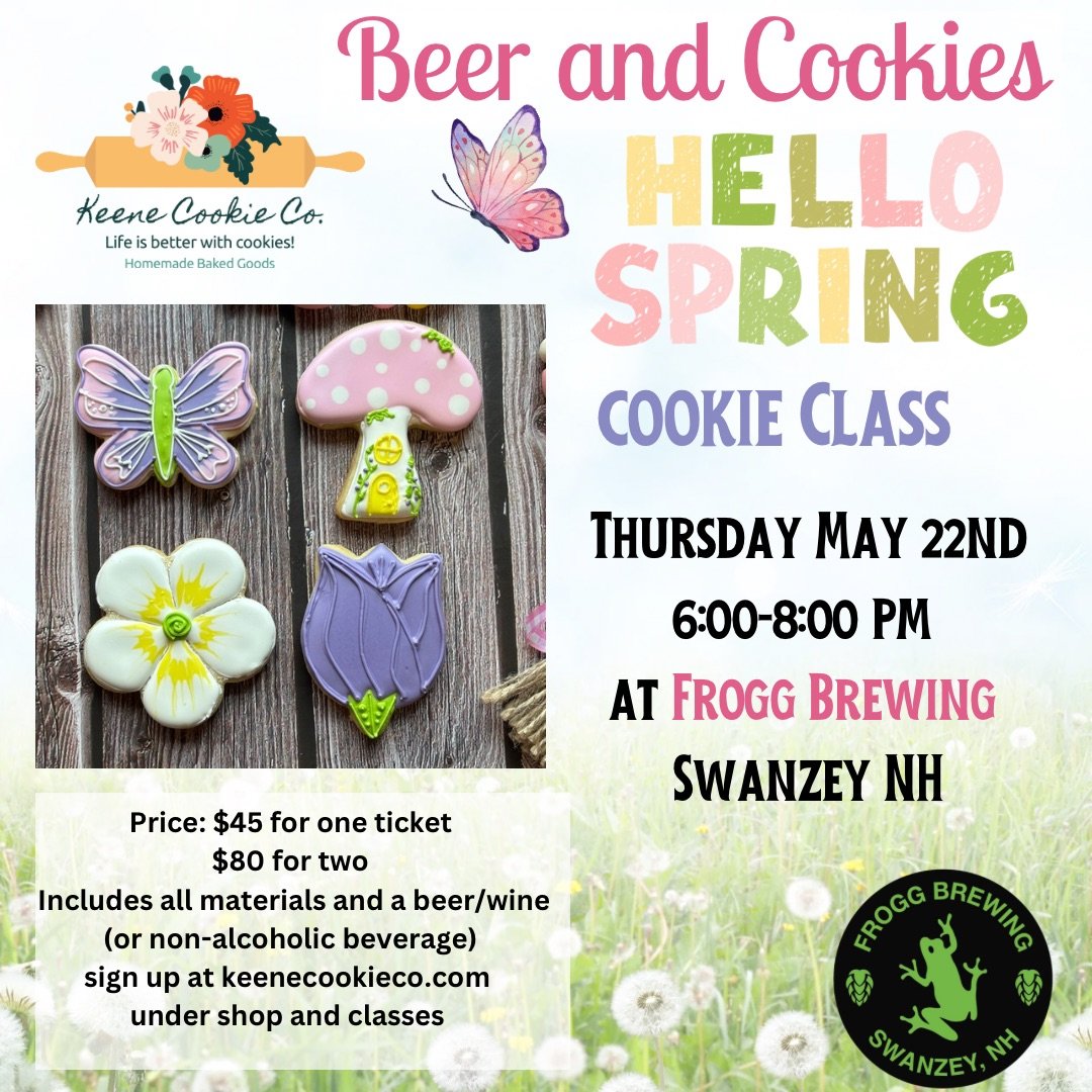 Springtime Beer and Cookies decorating class
