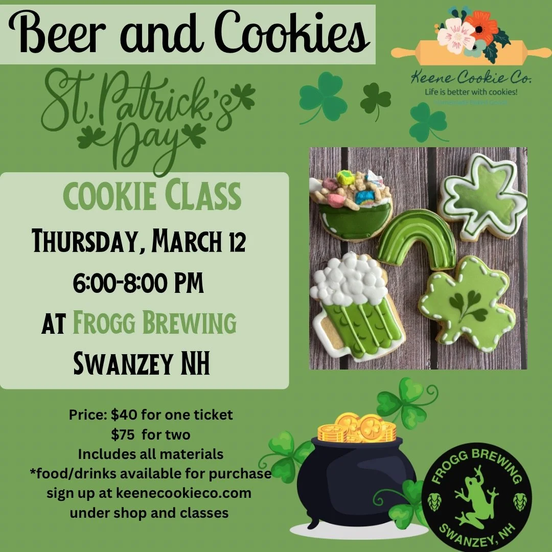 Beer and Cookies - St. Patrick's Day Cookie Decorating Class