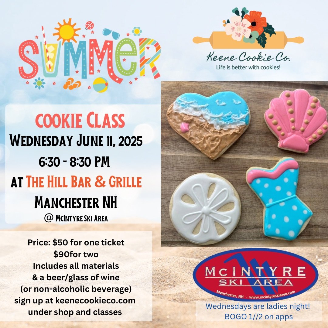 Summer Sip and Decorate! Cookie decorating class at Hill and Grille in Manchester NH