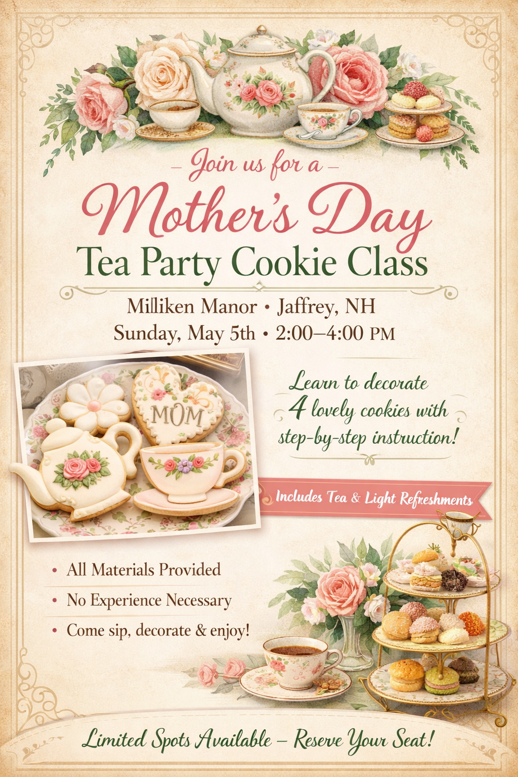 High Tea Mother’s Day Cookie Class