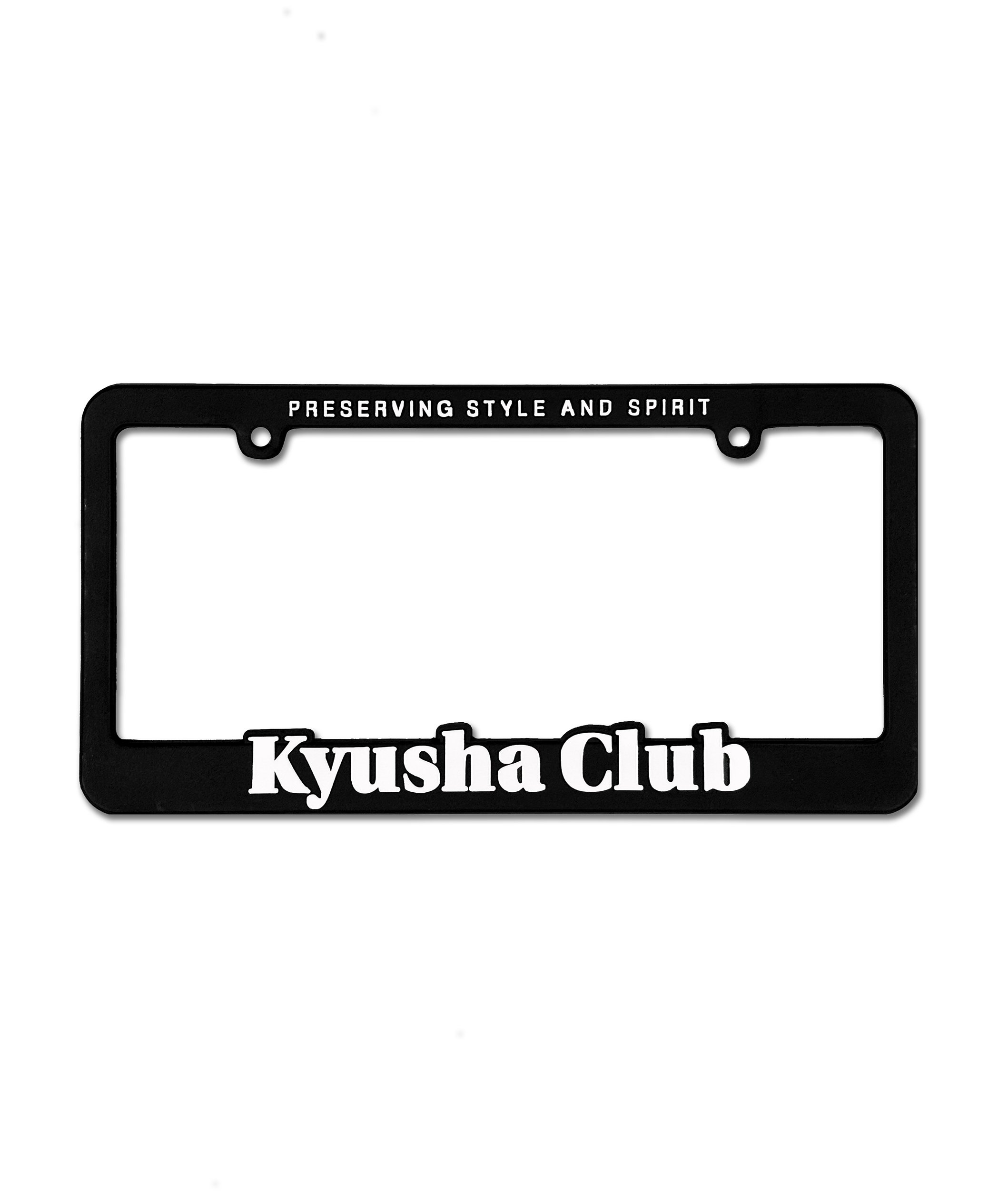 Kyusha Club License Plate Frame