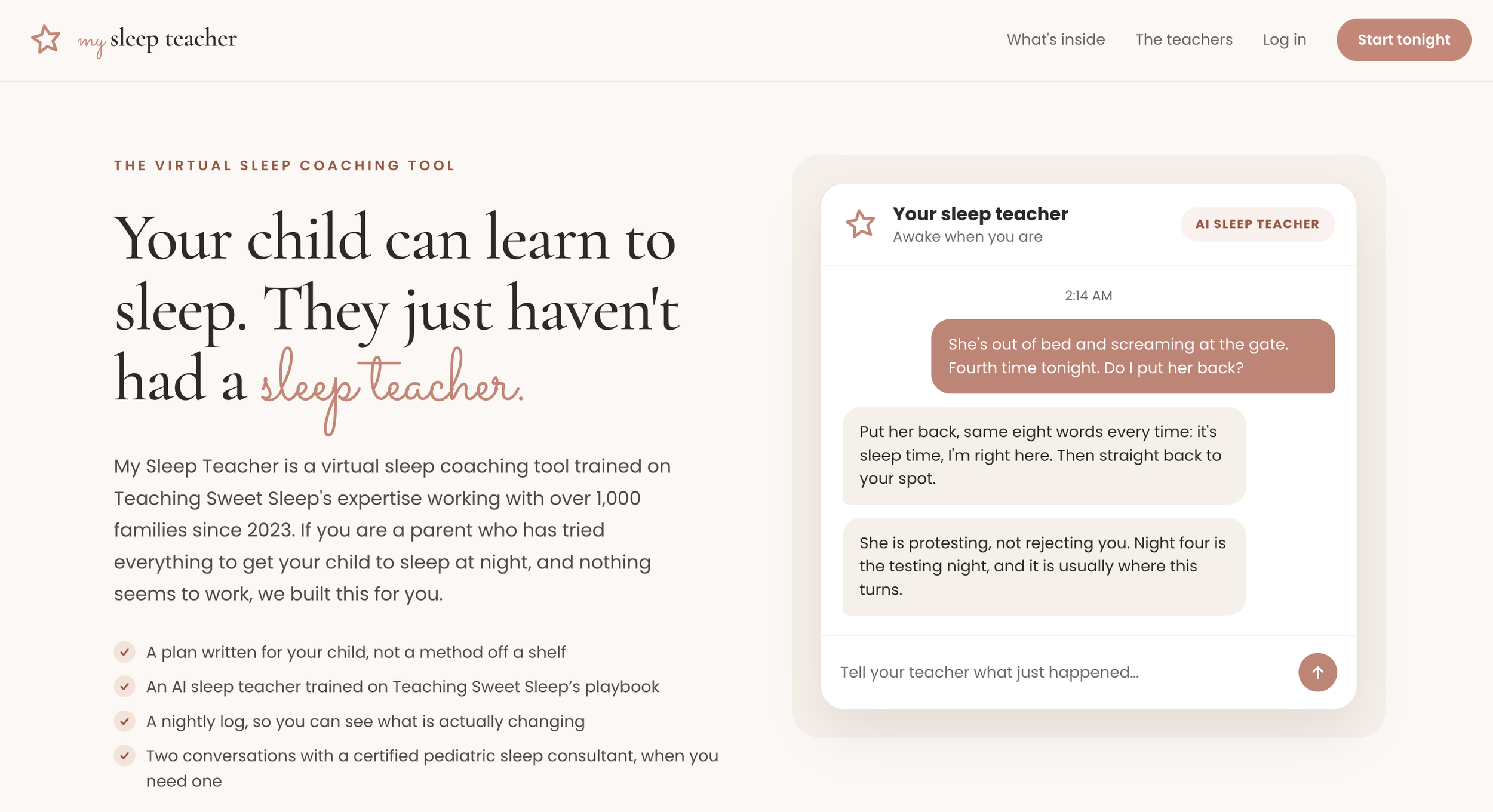 Meet My Sleep Teacher- Personalized Toddler Sleep Support Is Here