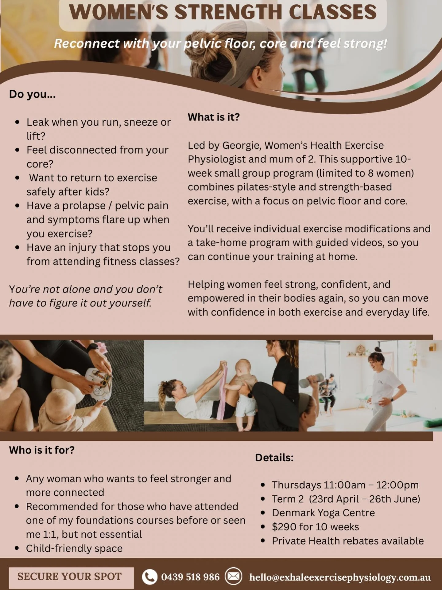 Starting Term 2, Thursday 23rd of April. DM to secure your spot. Georgie 😃