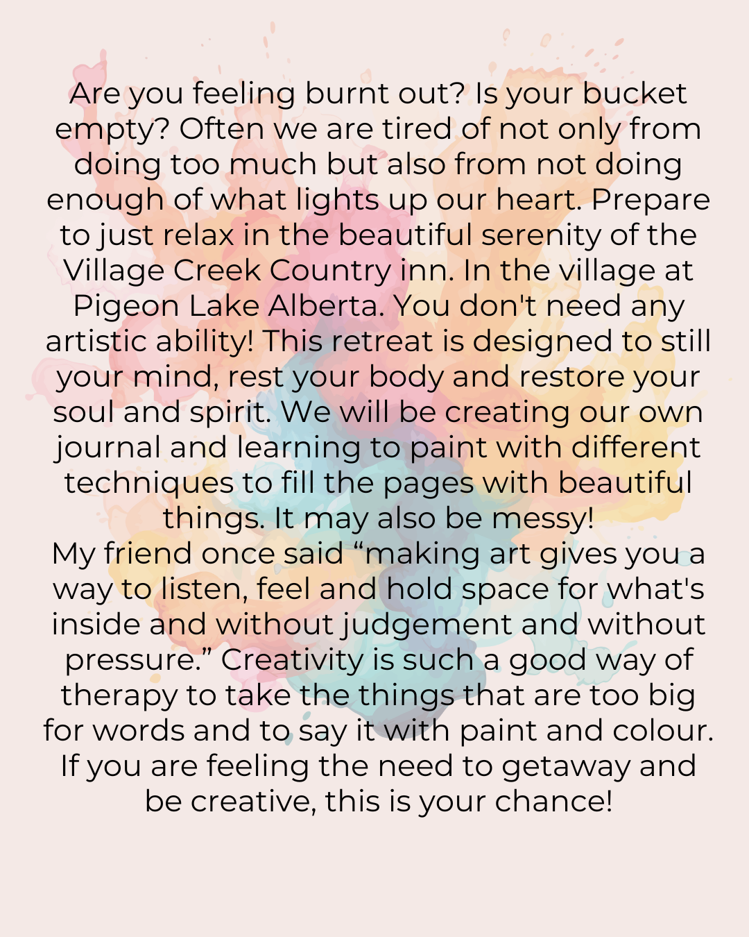 Are you feeling burnt out Is your bucket empty Often we are tired of not only from doing too much but also from not doing enough of what lights up our heart. Prepare to just relax in the beautiful-2.png