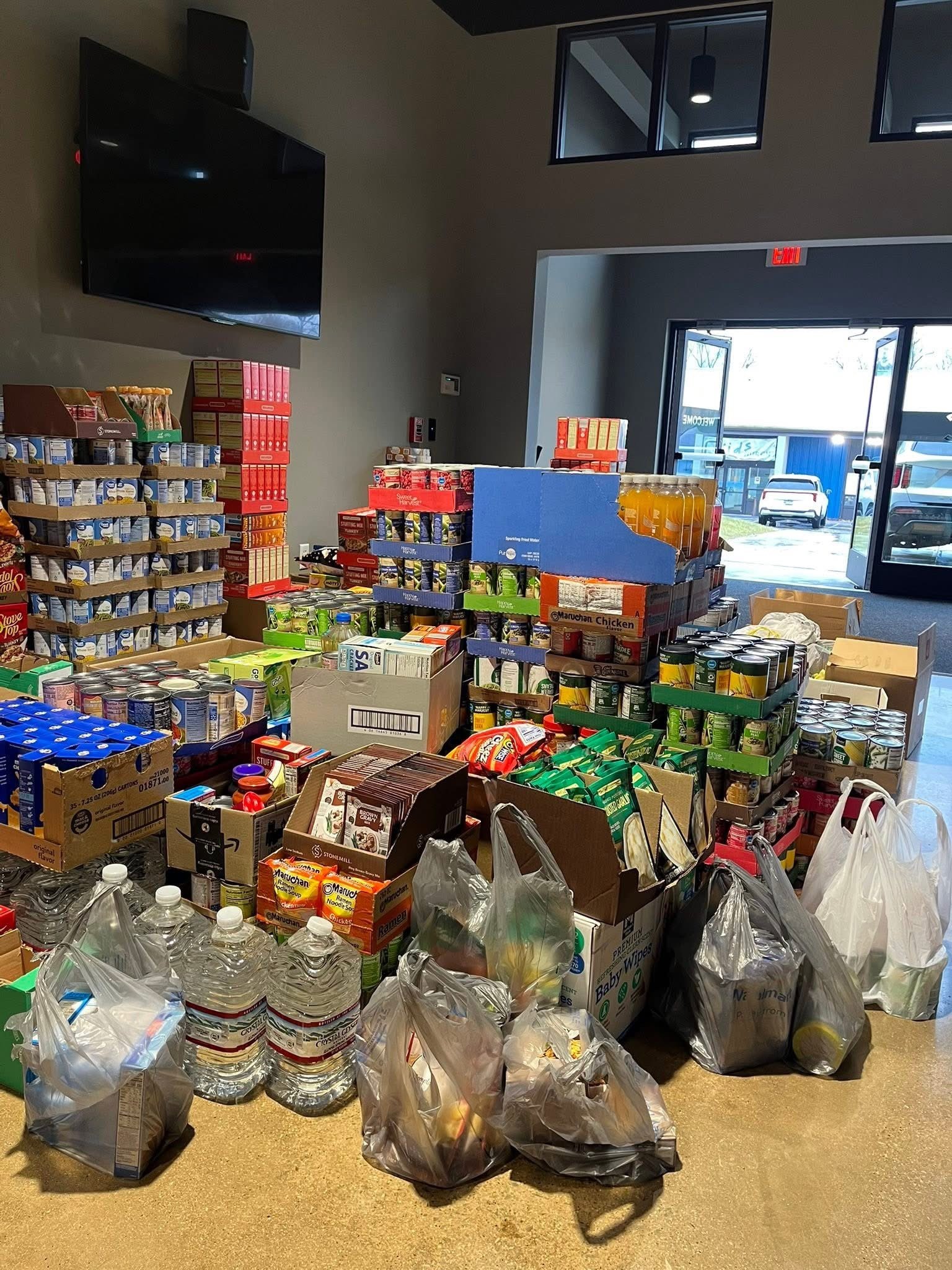 WOW! Unbeliveable Amount of Food Donations