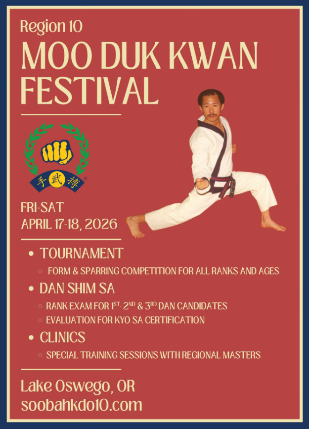 Region 10 Spring Dan Shim Sa & Moo Duk Kwan Festival