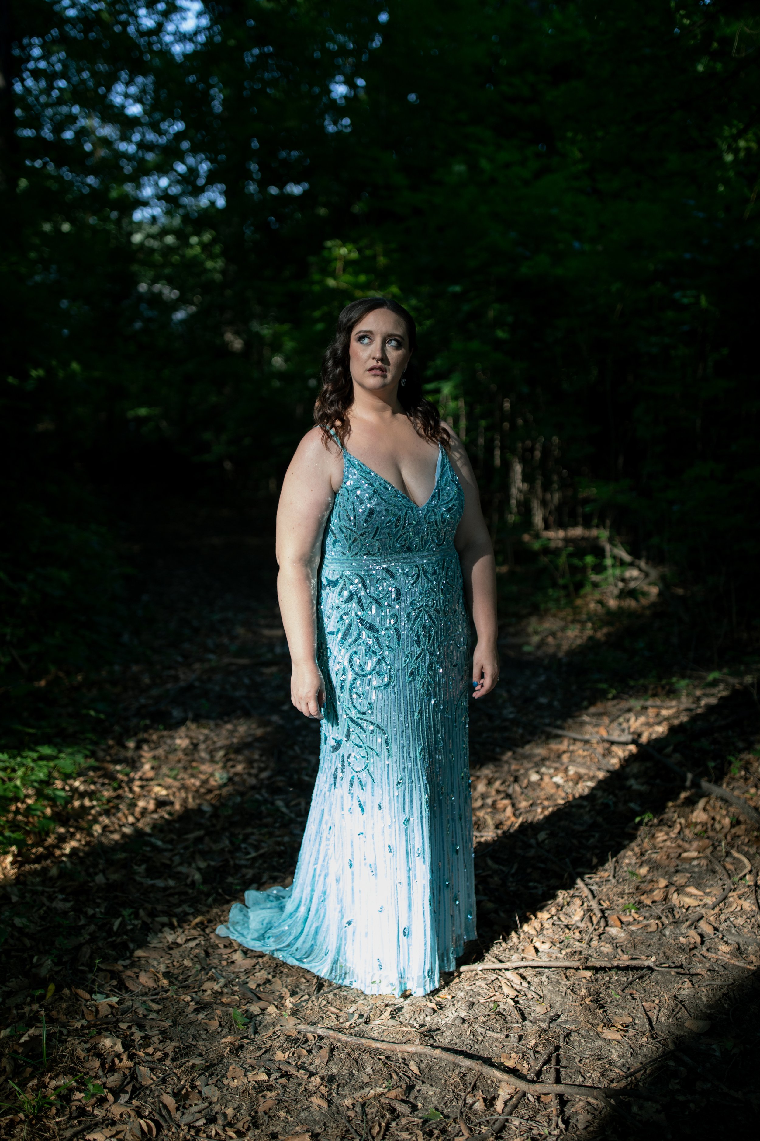 Bride in the Woods; Plymouth, Michigan, 2021