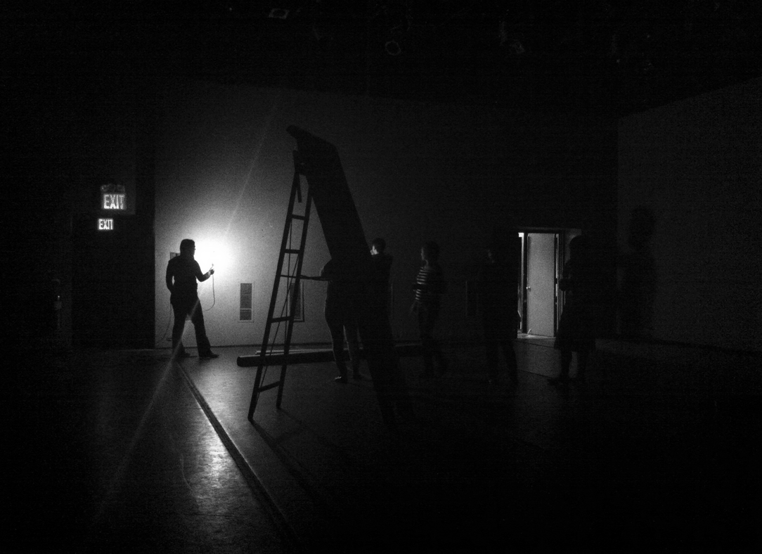 A rehearsal of theatre workshop production 19