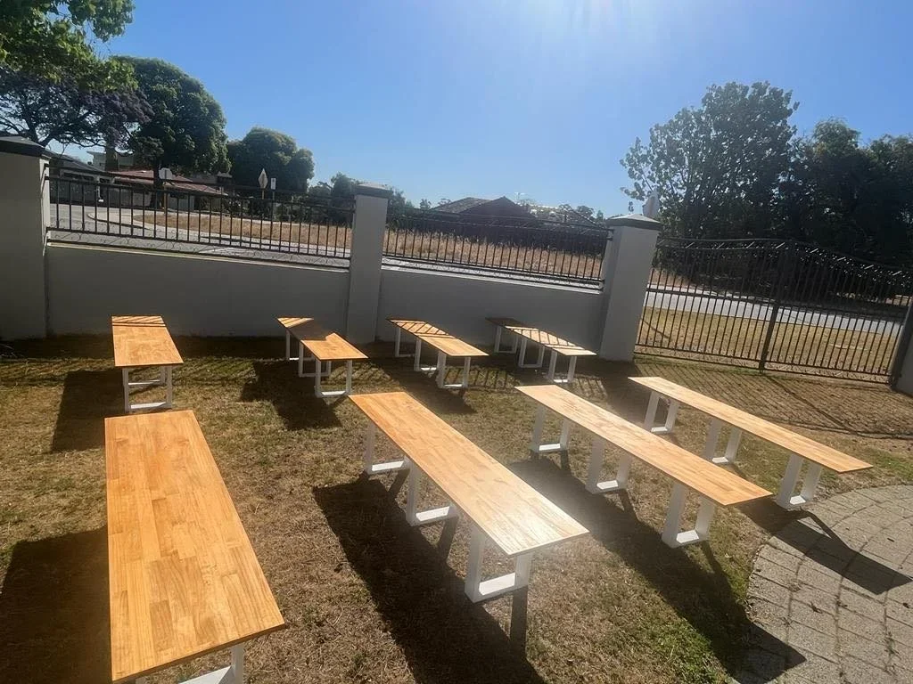 Wedding Ceremony Hire Perth: Arbor, Benches and Signing Table
