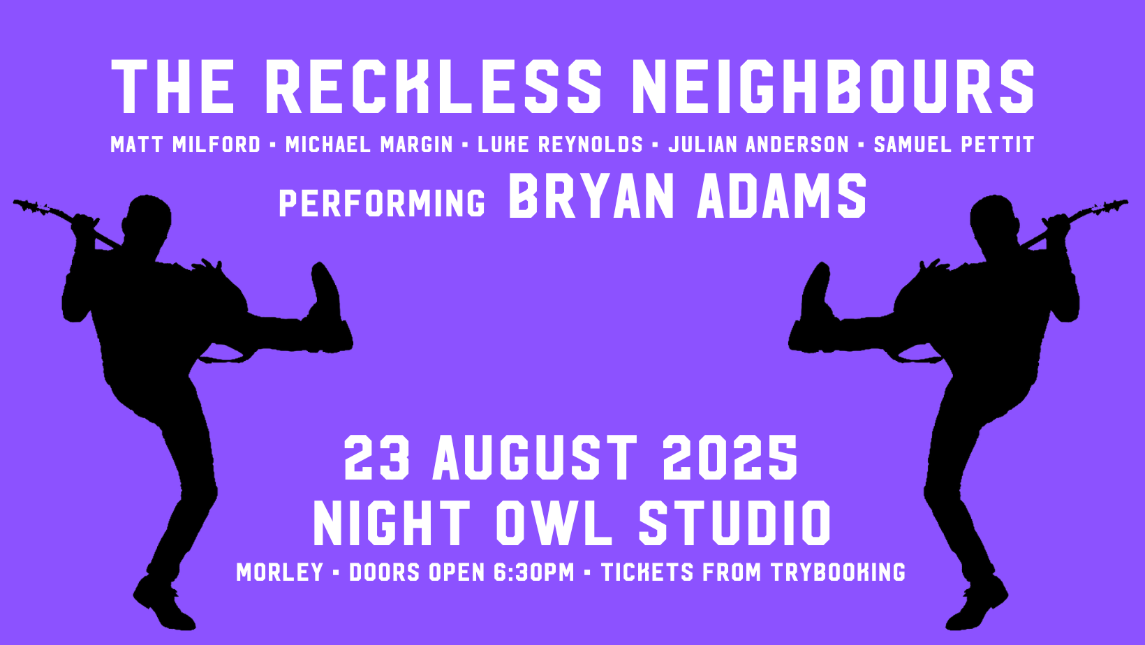 The Reckless Neighbours performing Bryan Adams